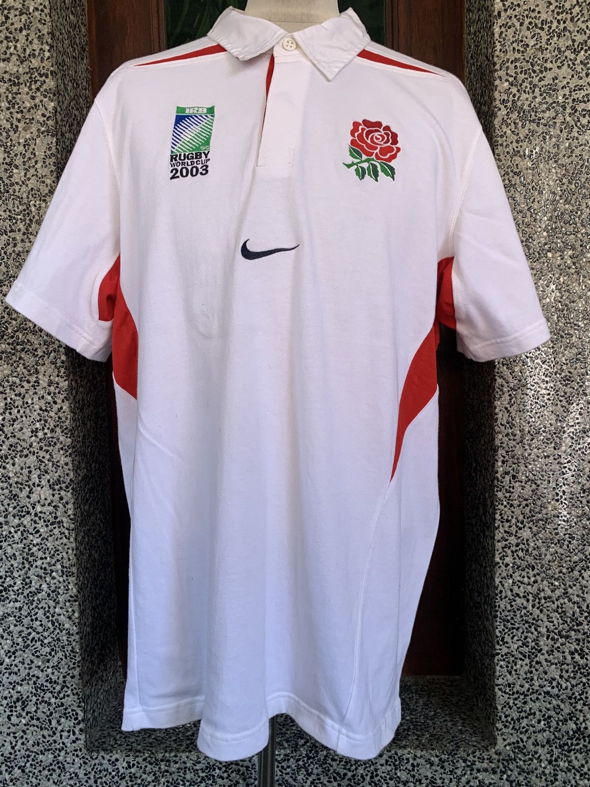 Nike Vintage 2003 England Rugby World Cup Shirt Size US XXL / EU 58 / 5 - 1 Thumbnail