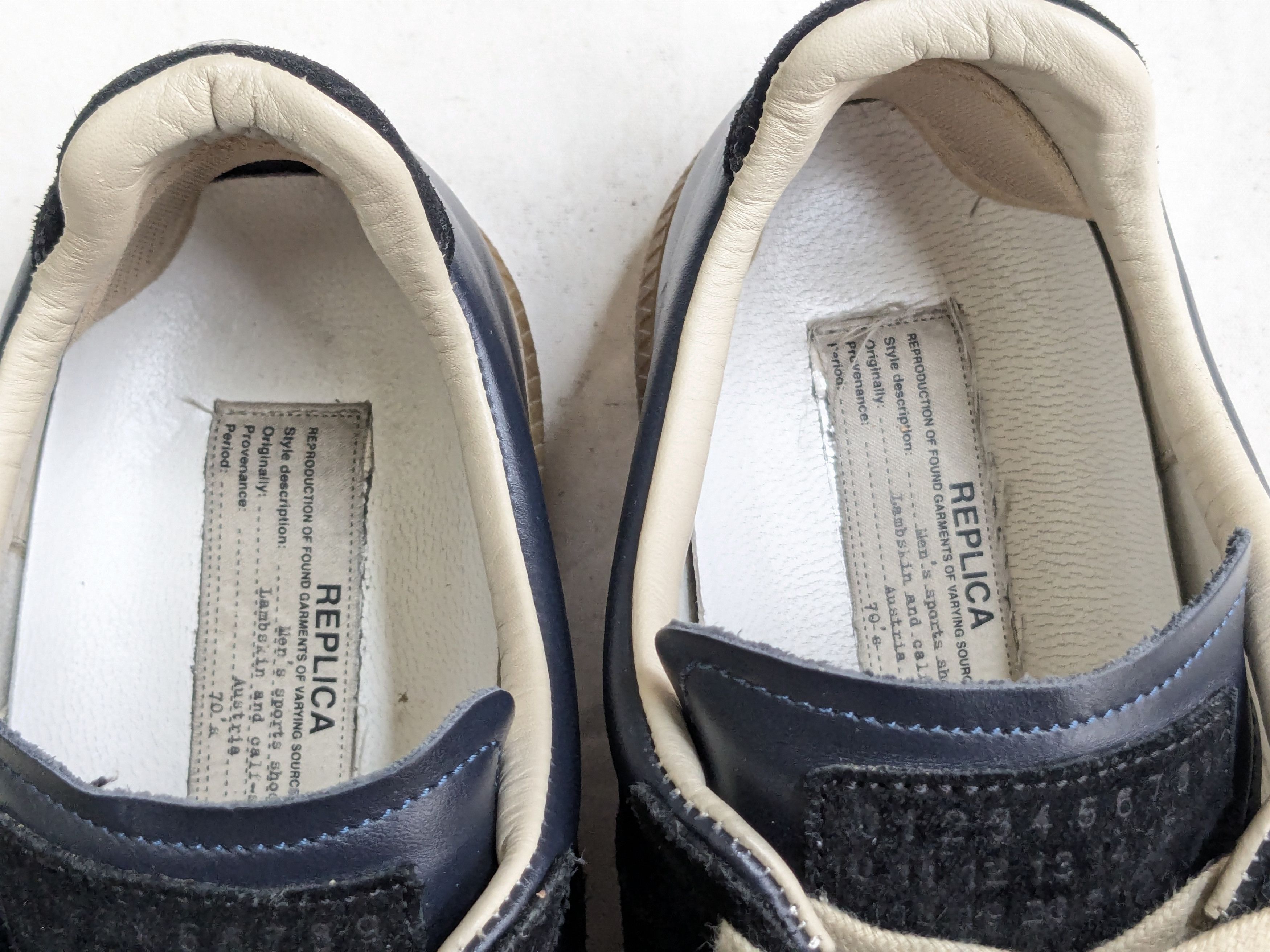 Maison Margiela Maison Margiela Replica GAT Navy Blue 10 43 Low Tops Size US 10 / EU 43 - 7 Thumbnail