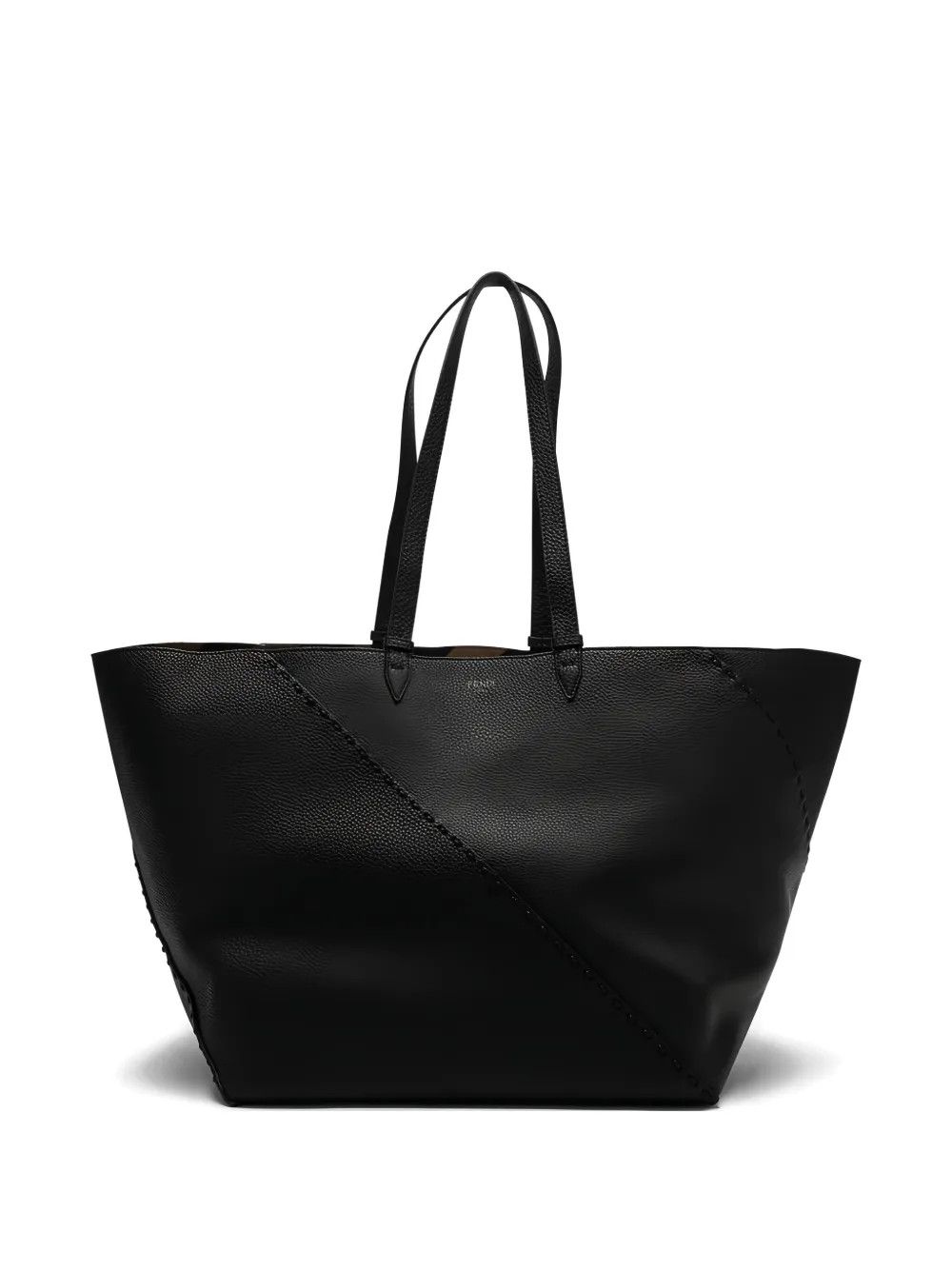 Fendi o1s1wg111225 Size:OS/ Diagonal Shopper Large in Black Size ONE SIZE - 1 Preview