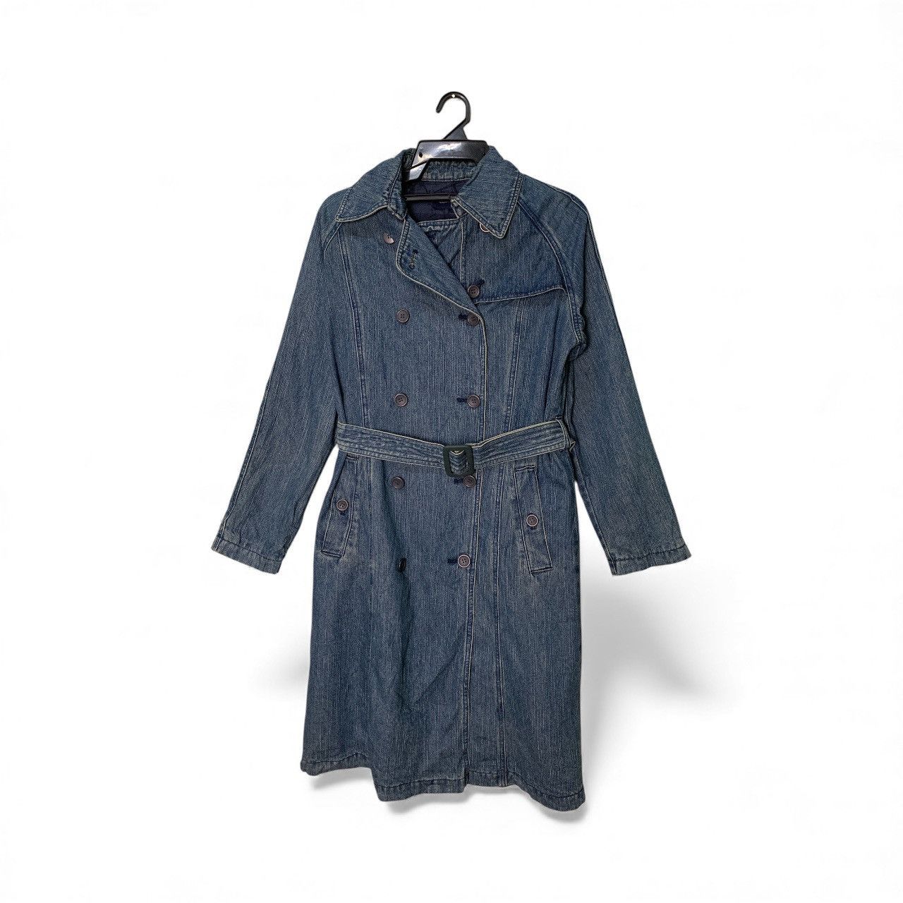 Japanese Brand Rare Design Vintage Cest Le Pied Denim Trench Coat Size M / US 6-8 / IT 42-44 - 1 Thumbnail