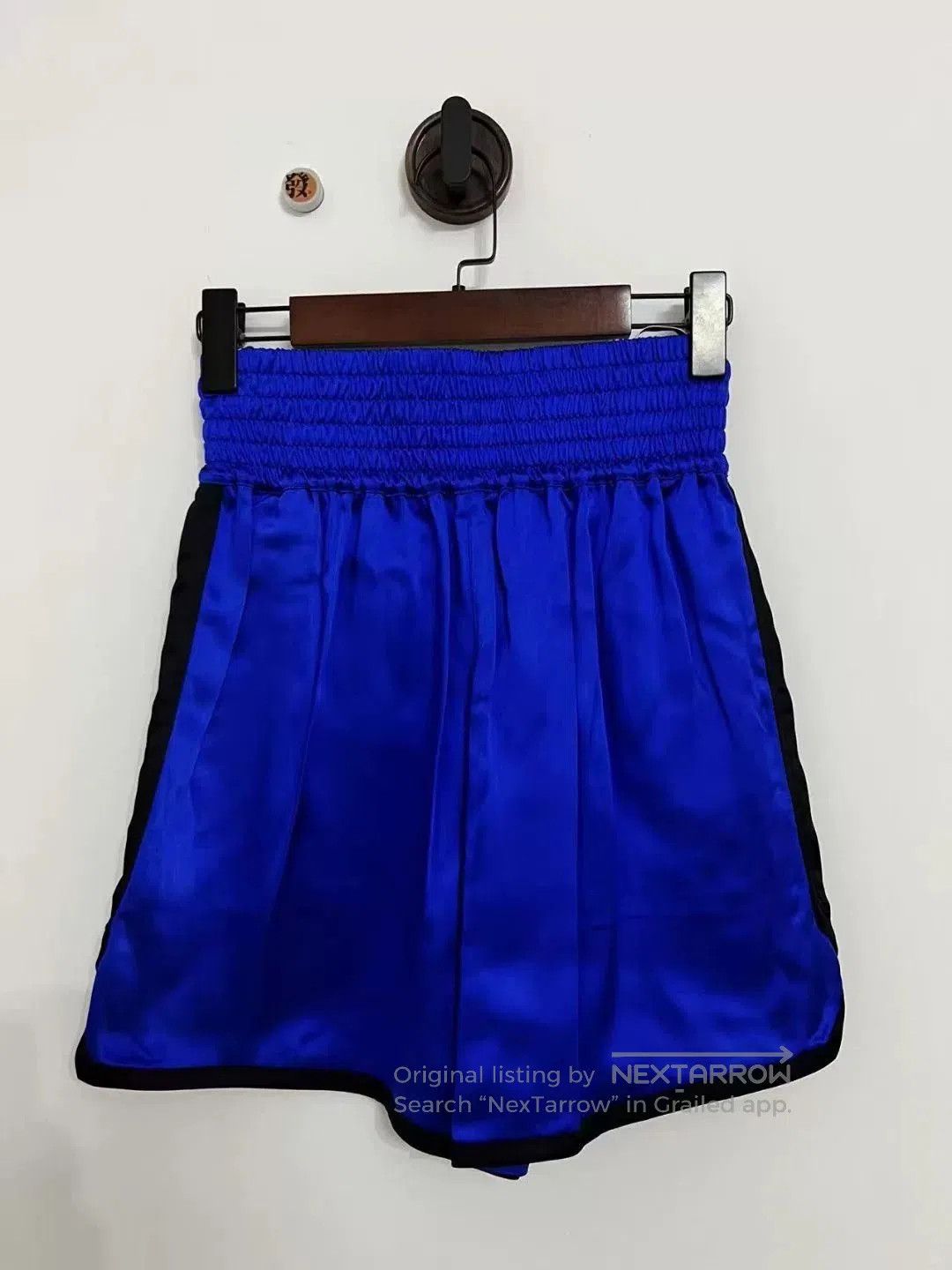 Dior Dior Blue Printed Logo High-Waist Shorts. Size 22" - 3 Thumbnail