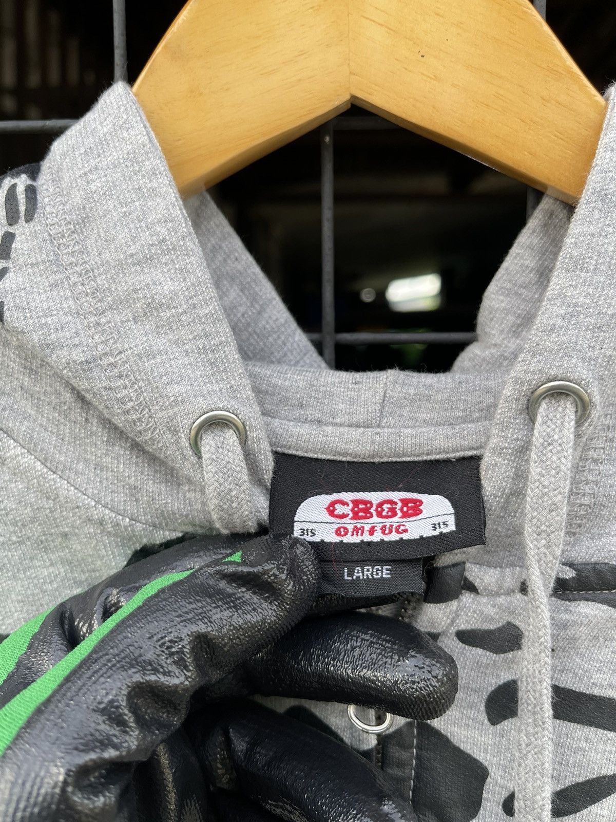 Vintage 1990s CBGB - THUMBHOLE SKELETON ZIP HOODIE Size US L / EU 52-54 / 3 - 8 Thumbnail