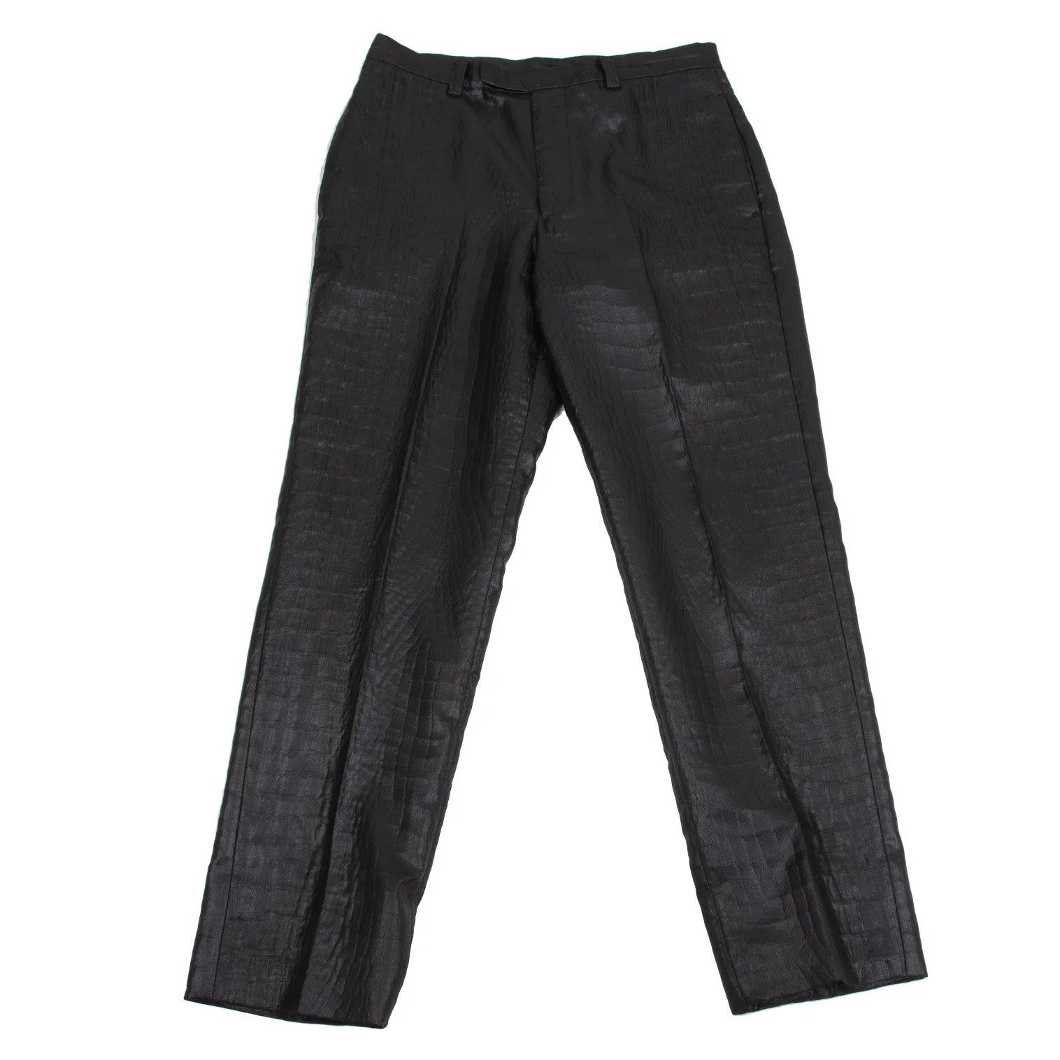 Jean Paul Gaultier Crocodile Pattern Design Pants in Black, Size 48 Size US 32 / EU 48 - 1 Thumbnail
