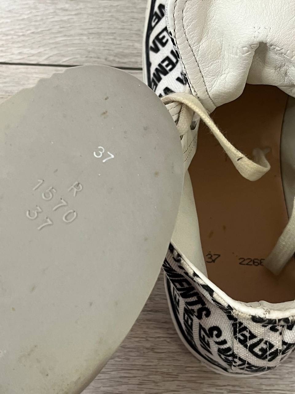 Vetements Vetements Monogram All Print High Top Sneakers Size US 7 / IT 37 - 4 Thumbnail