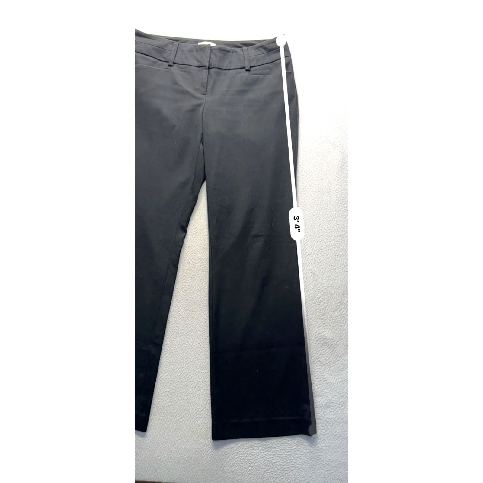 Vintage New York & Company Stretch Black Dress Pants Size 10 Womens Regular #183B Size 32" / US 10 / IT 46 - 6 Thumbnail