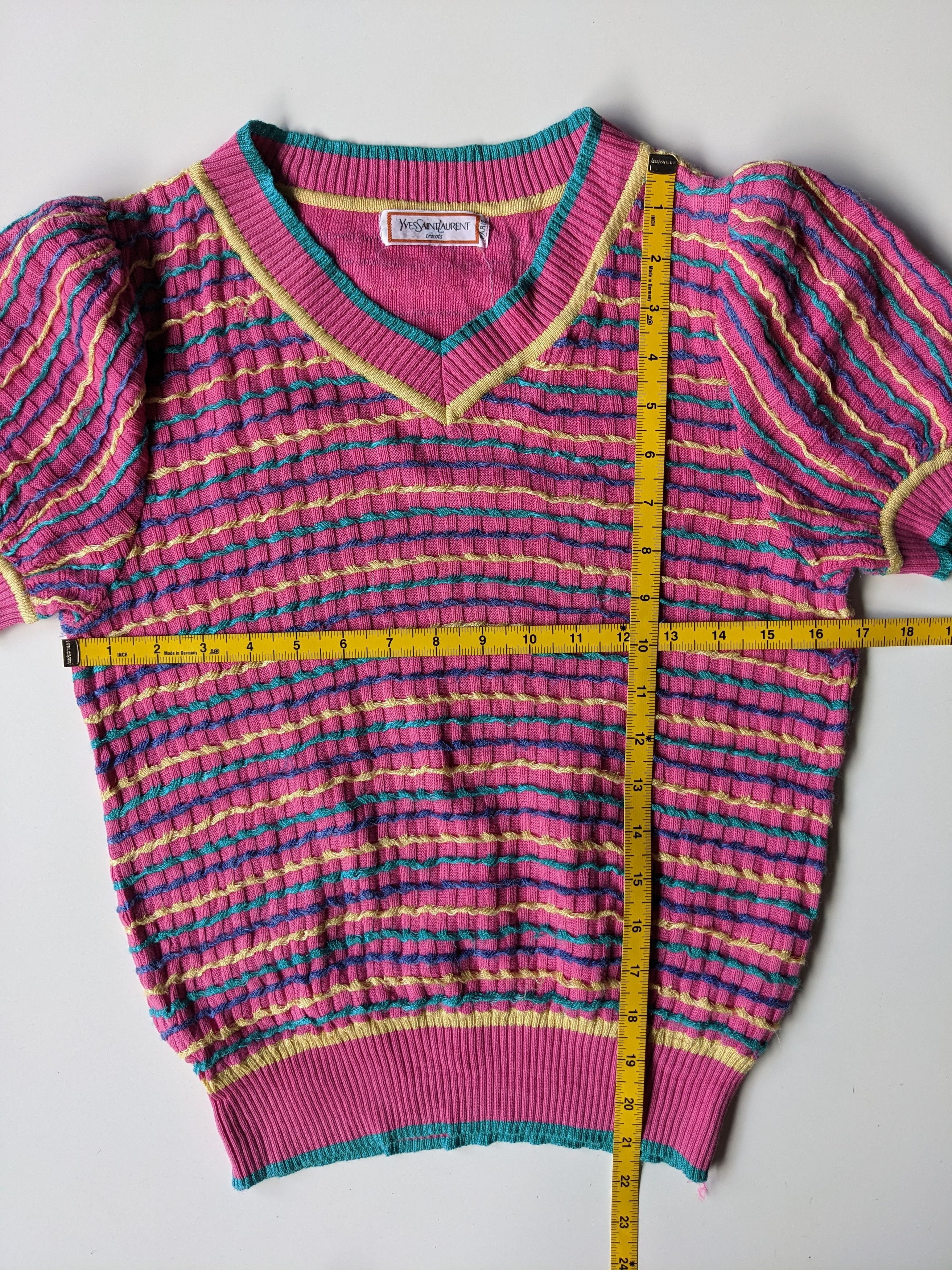 Vintage × Yves Saint Laurent Vintage Yves Saint Laurent Tricots knit ballon shirt Size S / US 4 / IT 40 - 5 Thumbnail