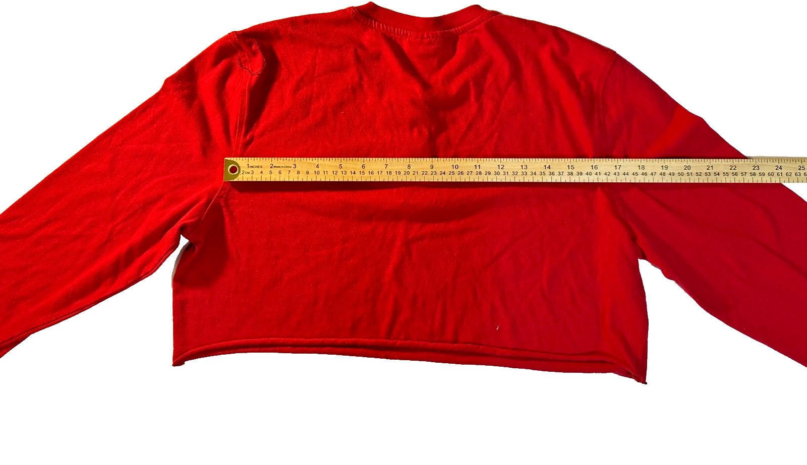 Macys Crimson Crop Henley Women’s Soft Cotton Long Sleeve Tee Size M / US 6-8 / IT 42-44 - 7 Thumbnail