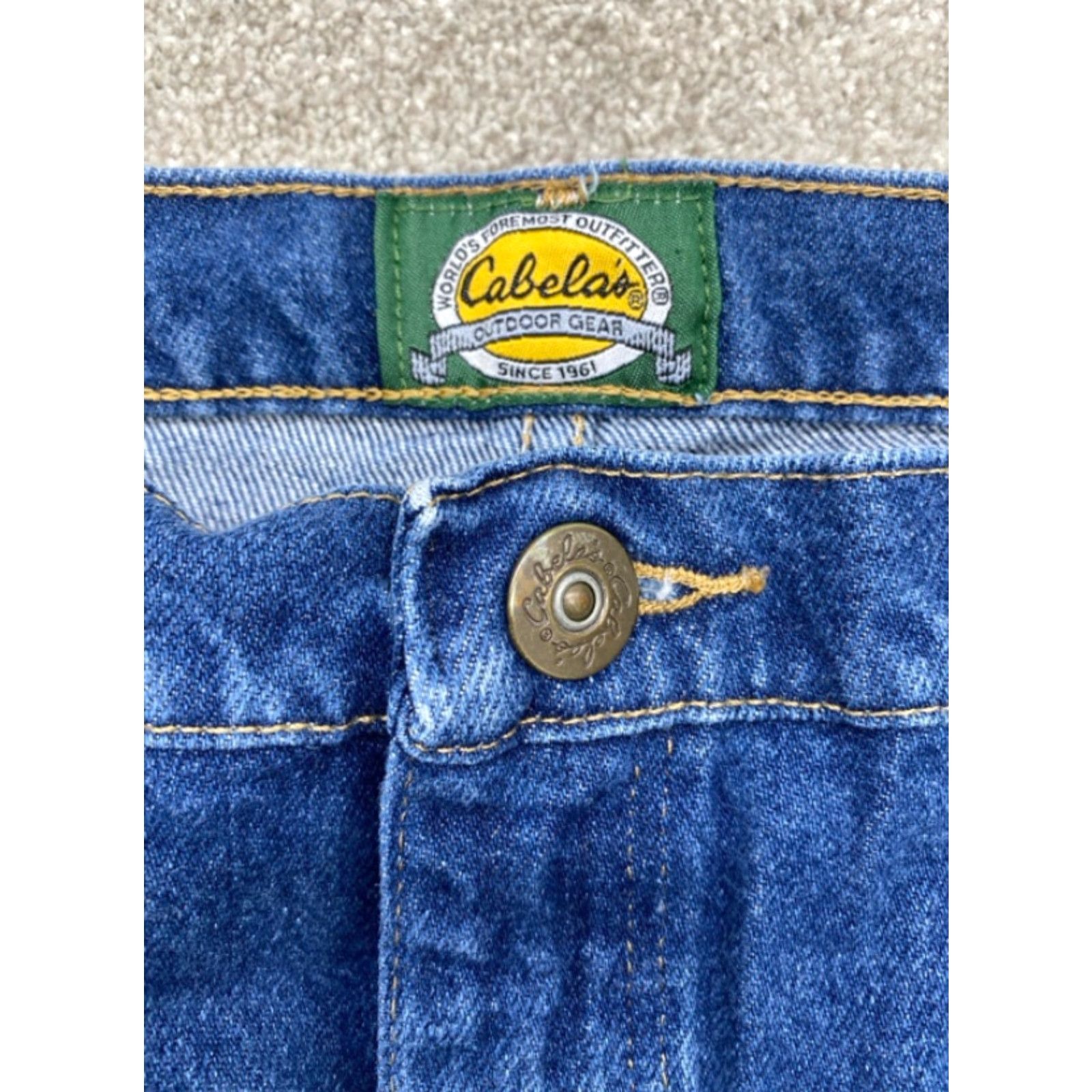 Vintage Cabela’s Jeans Men 38x34 Blue Denim Straight Relaxed Size US 38 / EU 54 - 6 Thumbnail