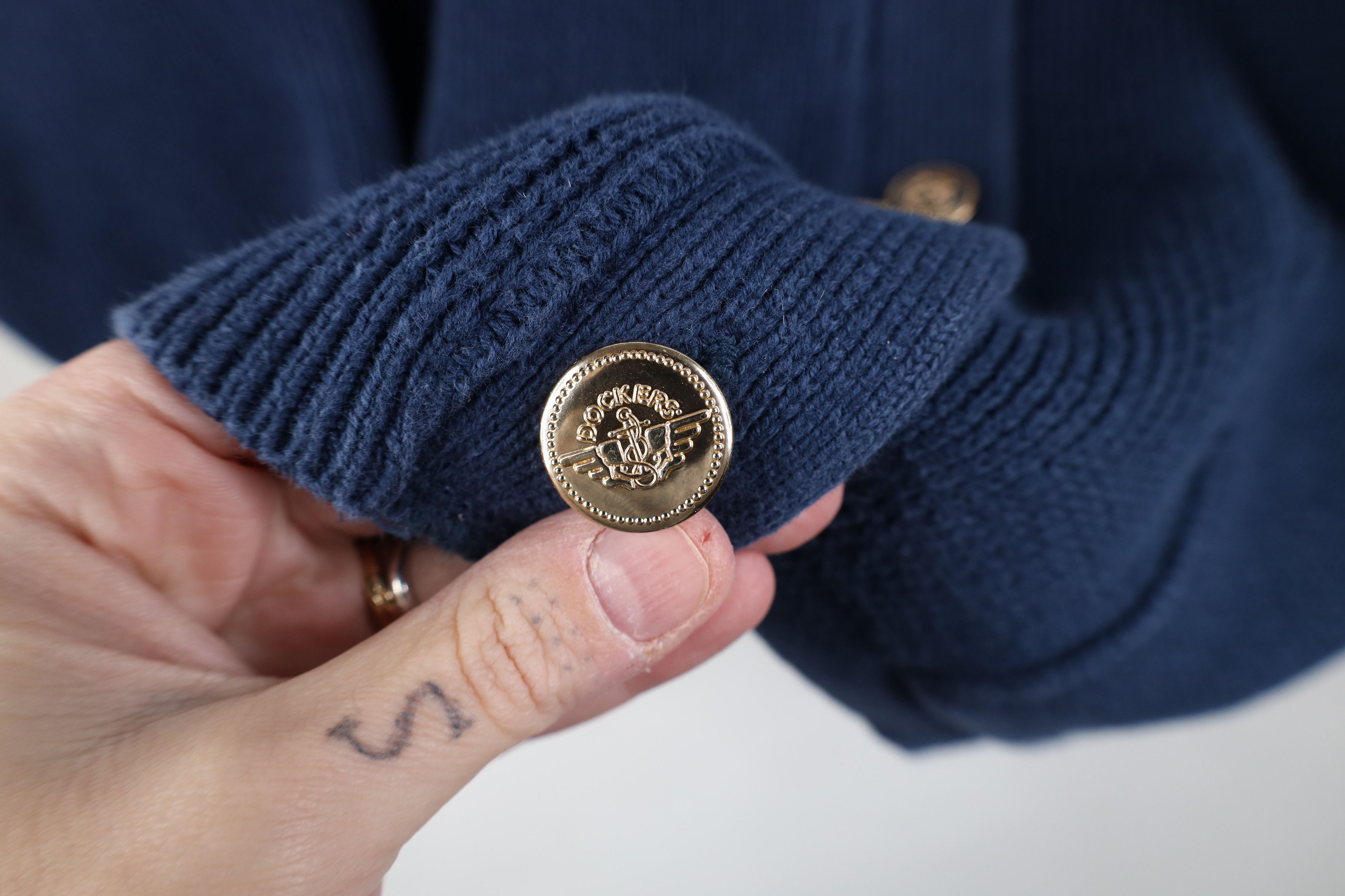 Dockers Vintage 90s Dockers Levis Ribbed Knit Cardigan Sweater Size L / US 10 / IT 46 - 7 Thumbnail