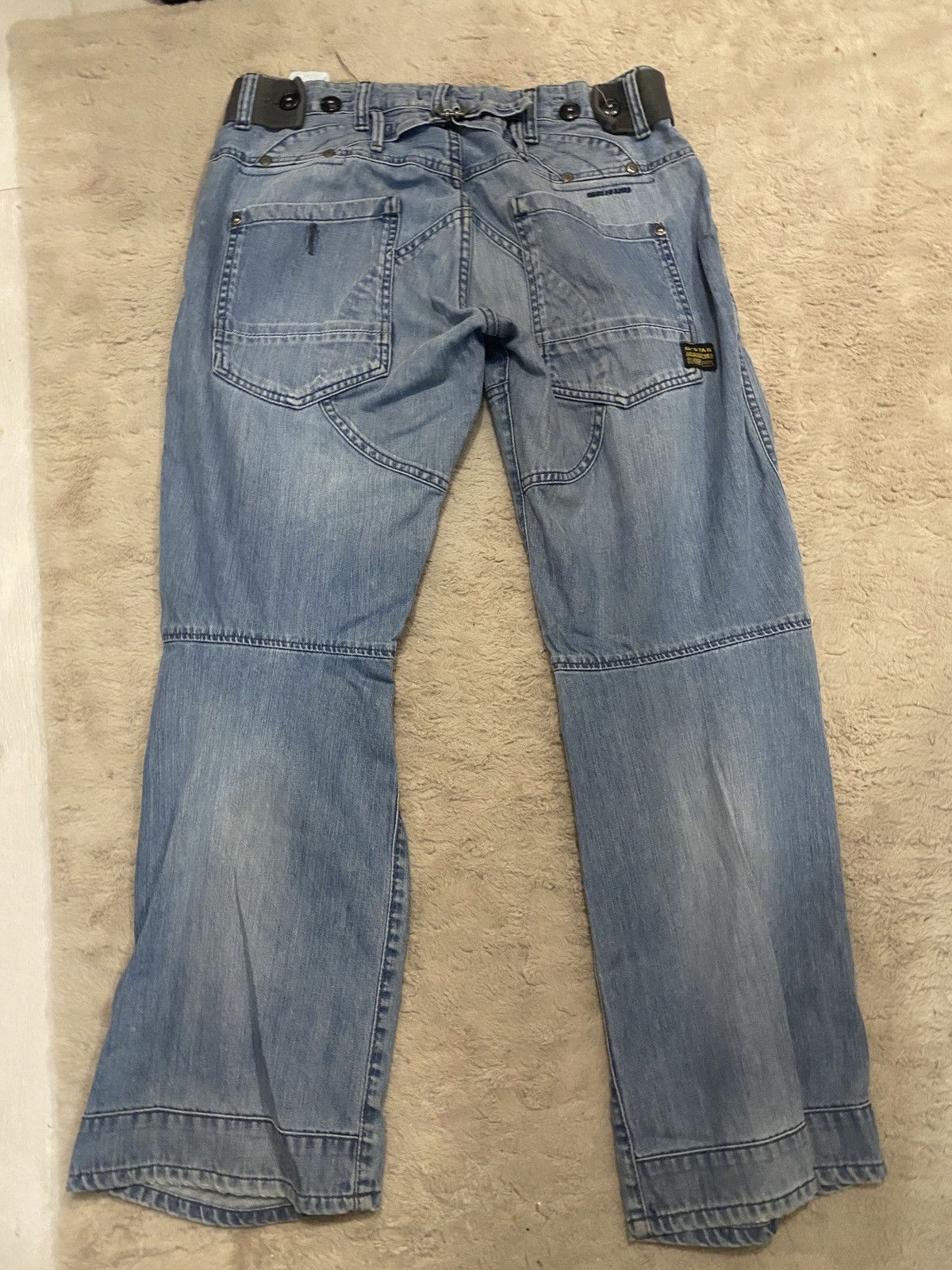 G-Star Vintage G-Star Raw SE 5204/3301 Cargo Elwood Jeans Size US 32 / EU 48 - 6 Thumbnail