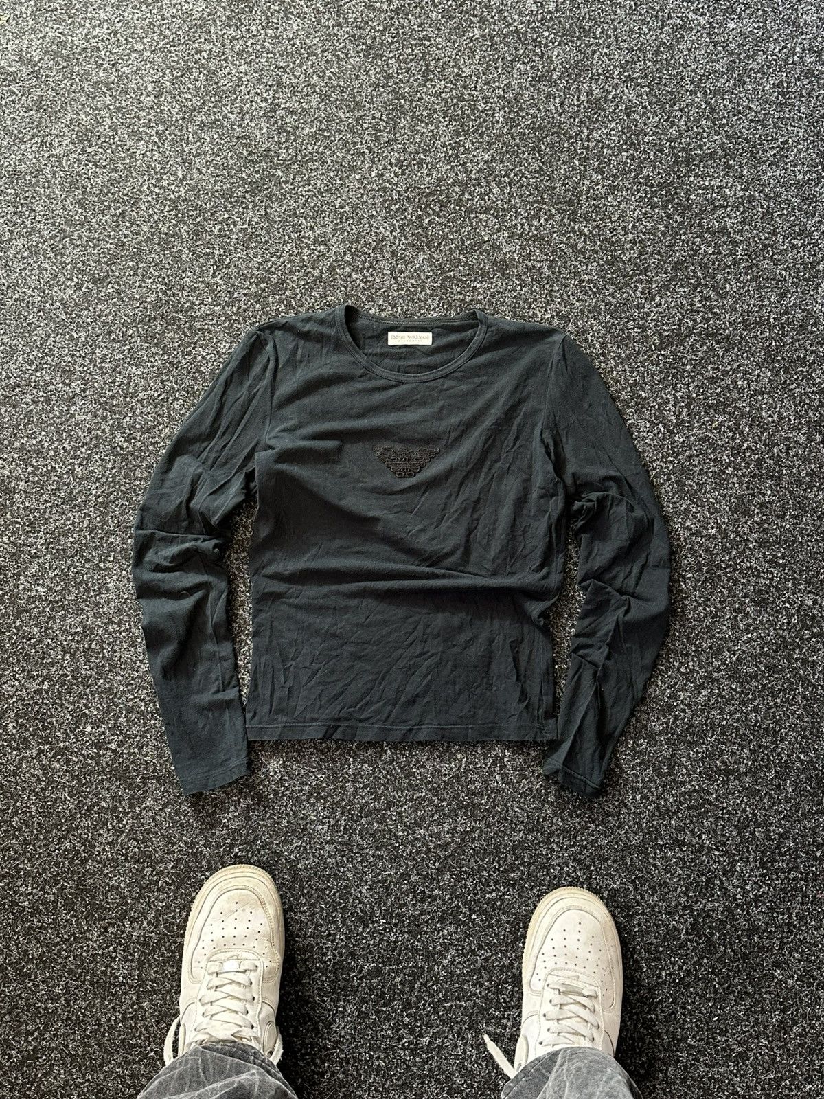 Armani × Vintage 🚨AVANT GARDE ARMANI 90s RARE longsleeve BLOUSES Y2K LUXURY Size L / US 10 / IT 46 - 1 Thumbnail
