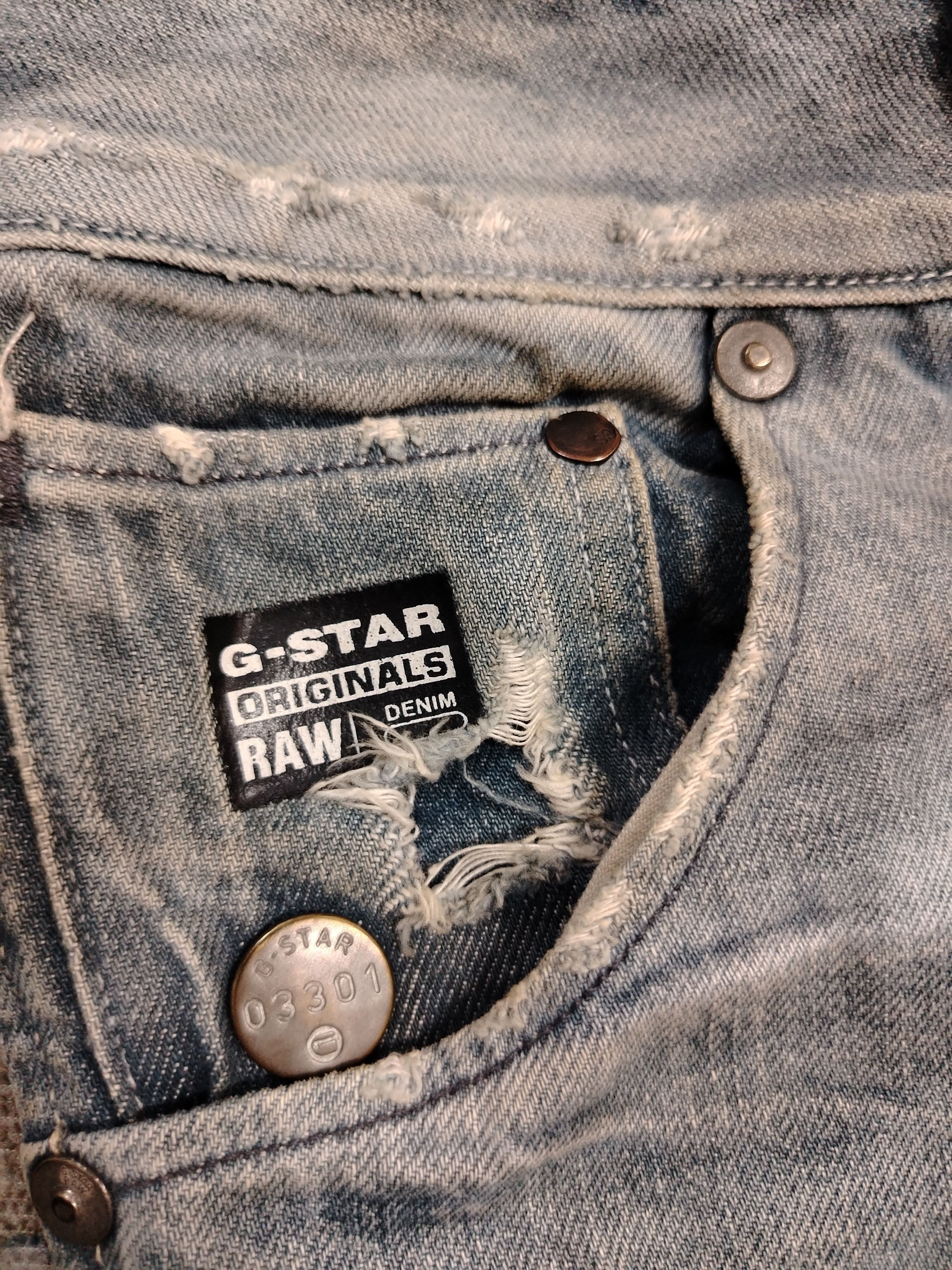 G-Star G star raw Distressed denim Size US 34 / EU 50 - 9 Thumbnail