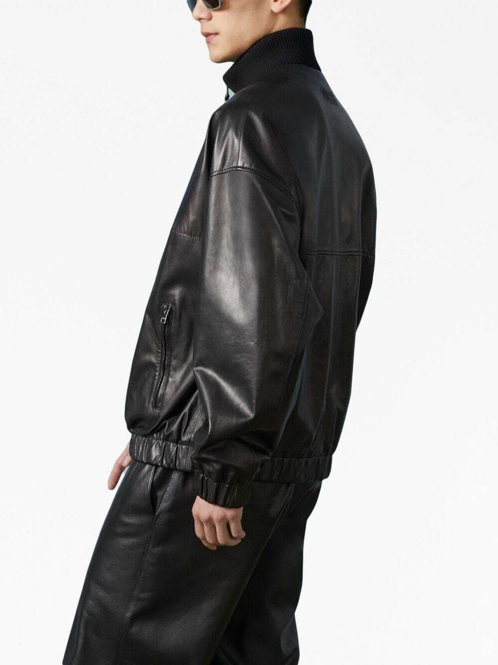 Gucci o1s1wg110725 Leather Jacket in Black Size US L / EU 52-54 / 3 - 2 Thumbnail