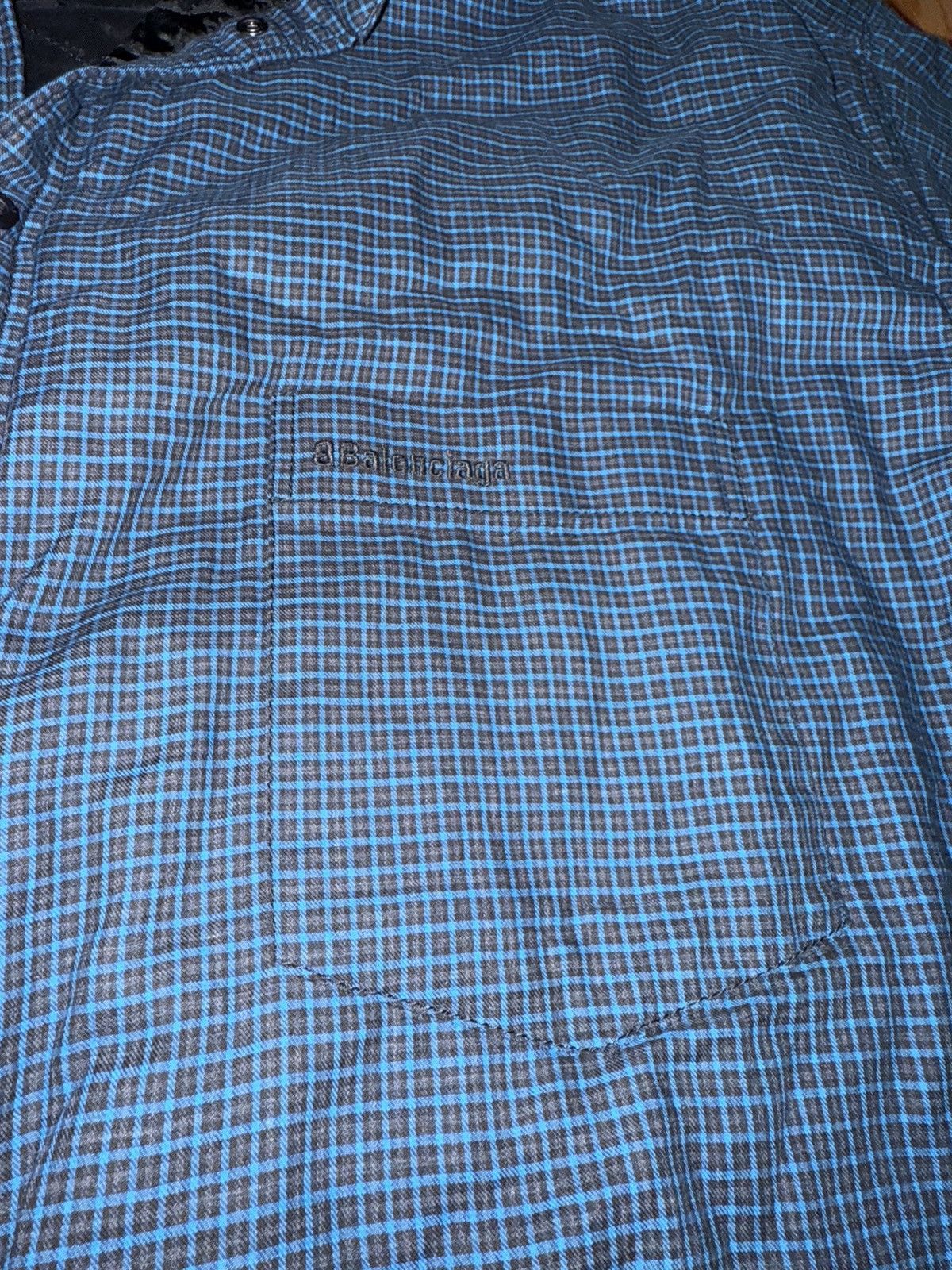 Balenciaga Balenciaga Padded Check Flannel Shirt Jacket Size US L / EU 52-54 / 3 - 3 Thumbnail