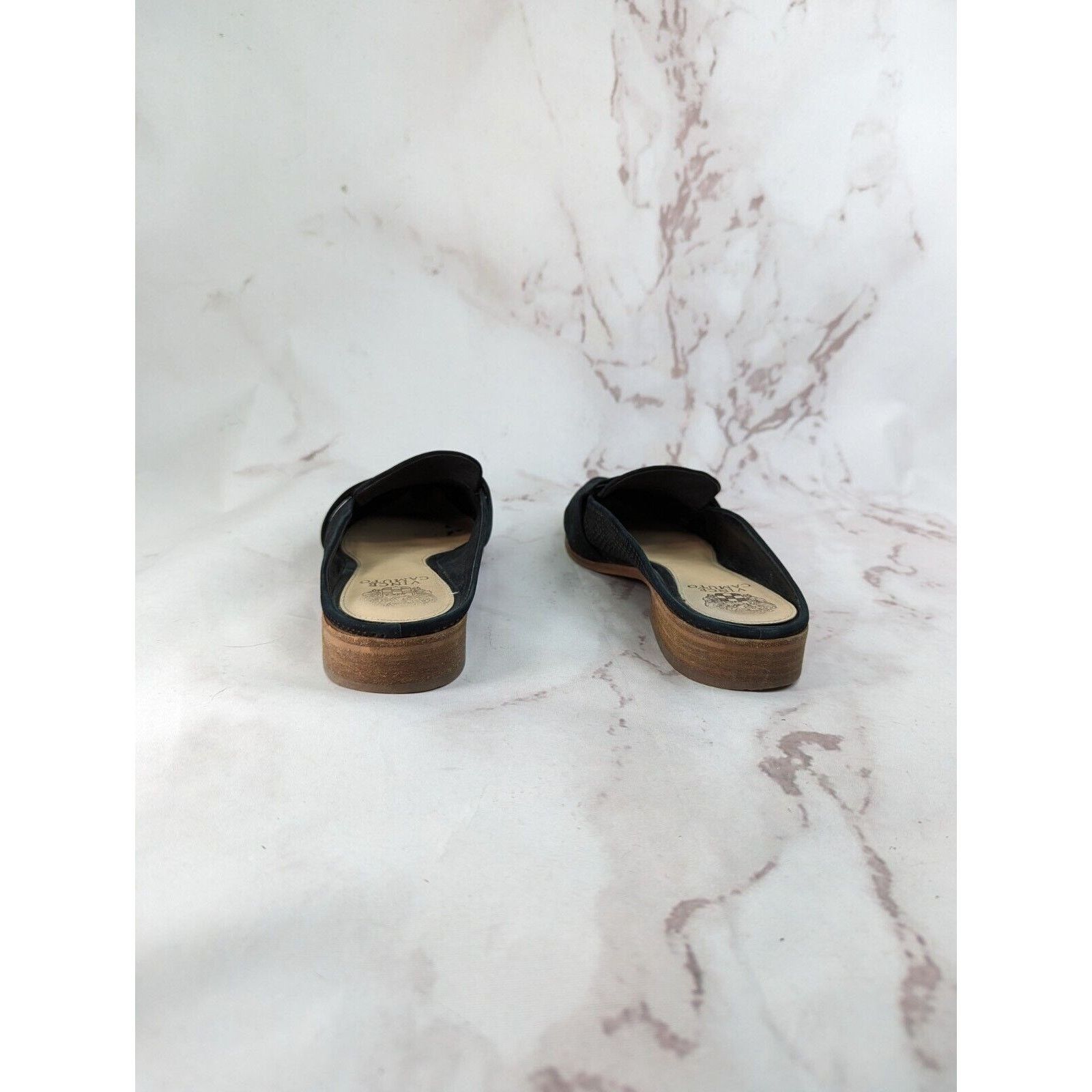 Vince Camuto Vince Camuto Mule 9.5 Women Black Flats Kaylana Suede Size US 9.5 / IT 39.5 - 3 Thumbnail