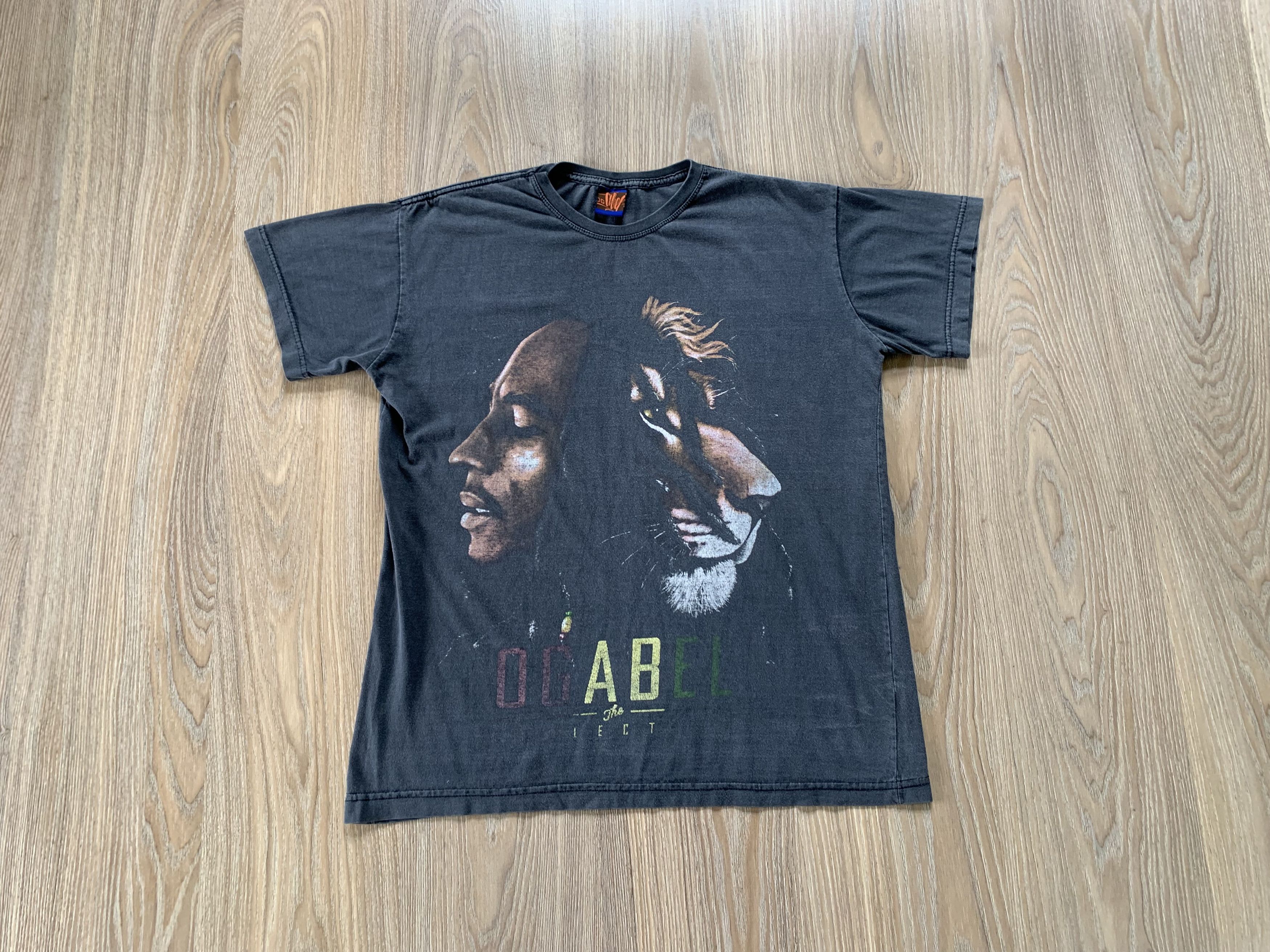 Bob Marley × Vintage Vintage Bob Marley Ogabel Lion Printed T-Shirt Size US L / EU 52-54 / 3 - 1 Thumbnail