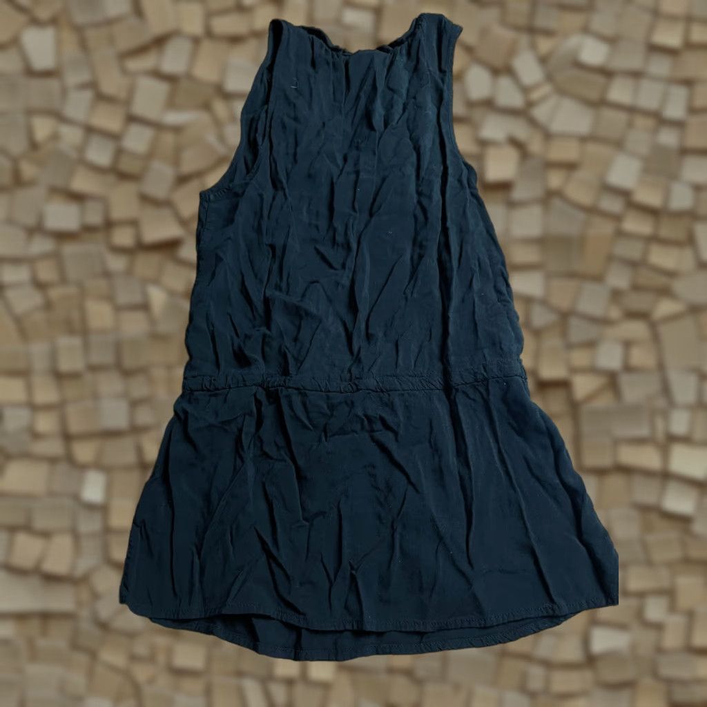 Mossimo Mossimo Dress Women's Size Small Black A-Line Sleeveless Ruffle V-neck Size S / US 4 / IT 40 - 1 Thumbnail