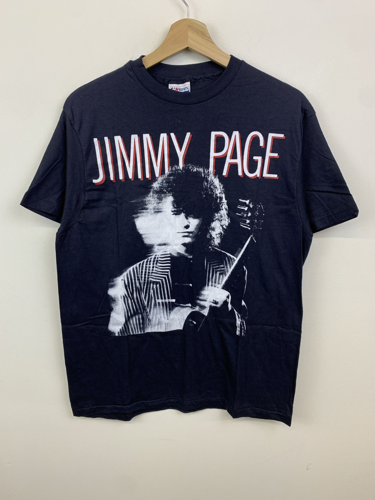 Vintage 1980s Jimmy Page Single Stitch Rare Band Led Zeppelin Tee