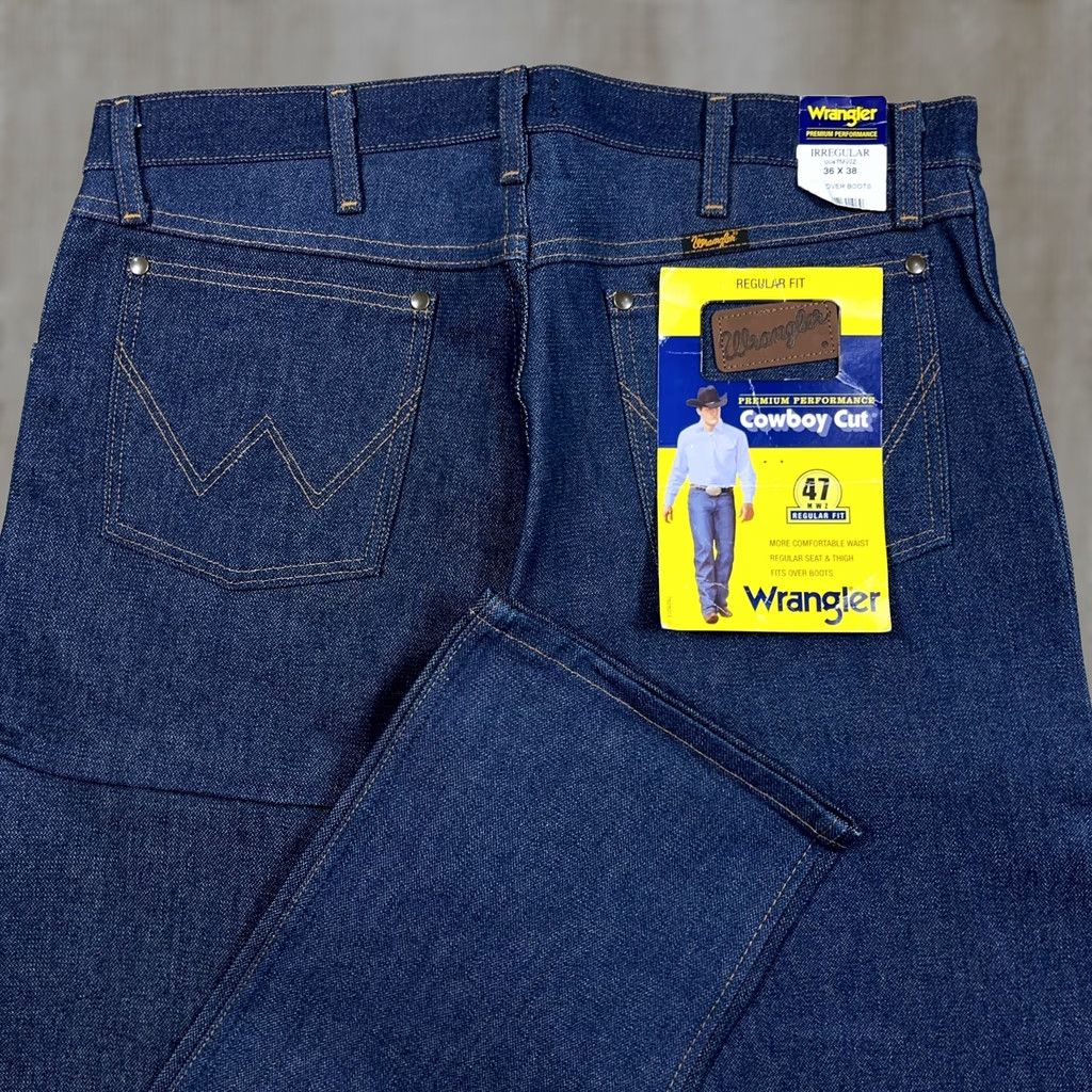 Wrangler Wrangler Jeans Men 36x38 Cowboy Cut Regular Fit 13MWZ Dark Rodeo Western Jeans Size US 36 / EU 52 - 1 Thumbnail