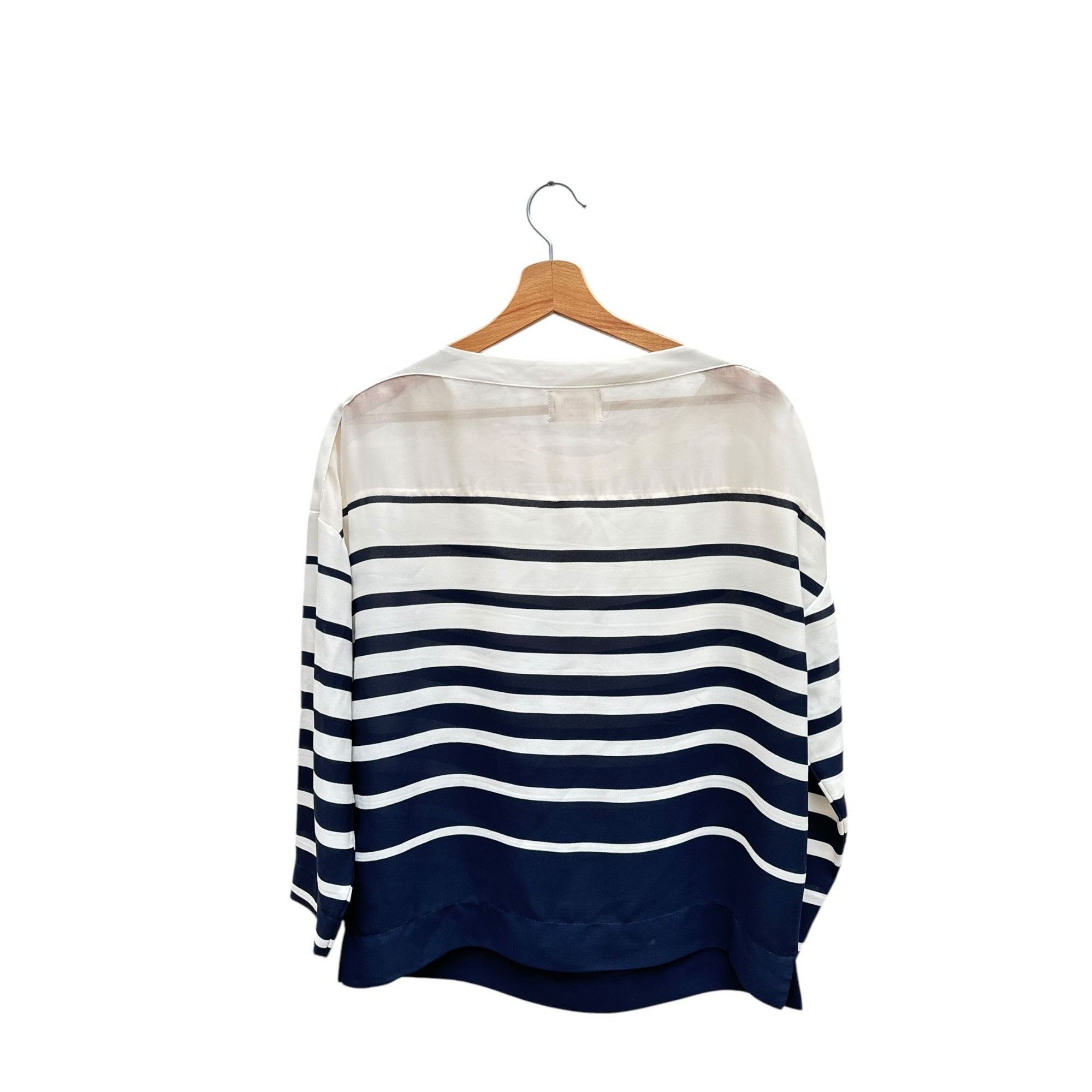 Jean Paul Gaultier Navy White Striped Longsleeves Size S / US 4 / IT 40 - 5 Thumbnail
