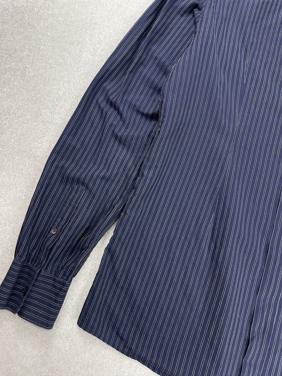 Dolce & Gabbana Dolce & Gabbana Striped Long Sleeve Shirt Size 18/45 Size US XL / EU 56 / 4 - 9 Thumbnail