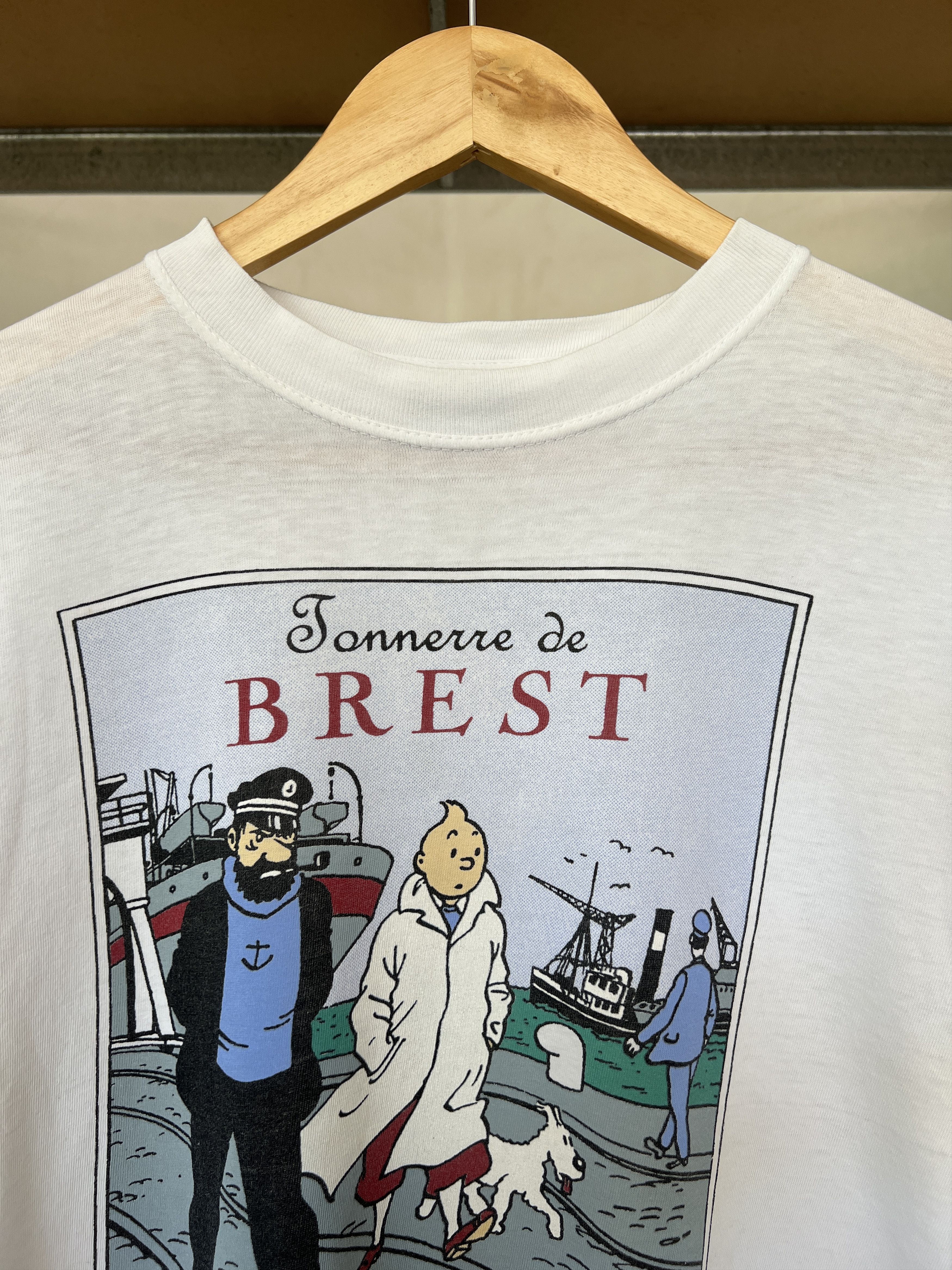 Cartoon Network × Vintage Vintage 1993 Tintin Adventures Brest Comics Movie T-shirt Size US L / EU 52-54 / 3 - 3 Thumbnail