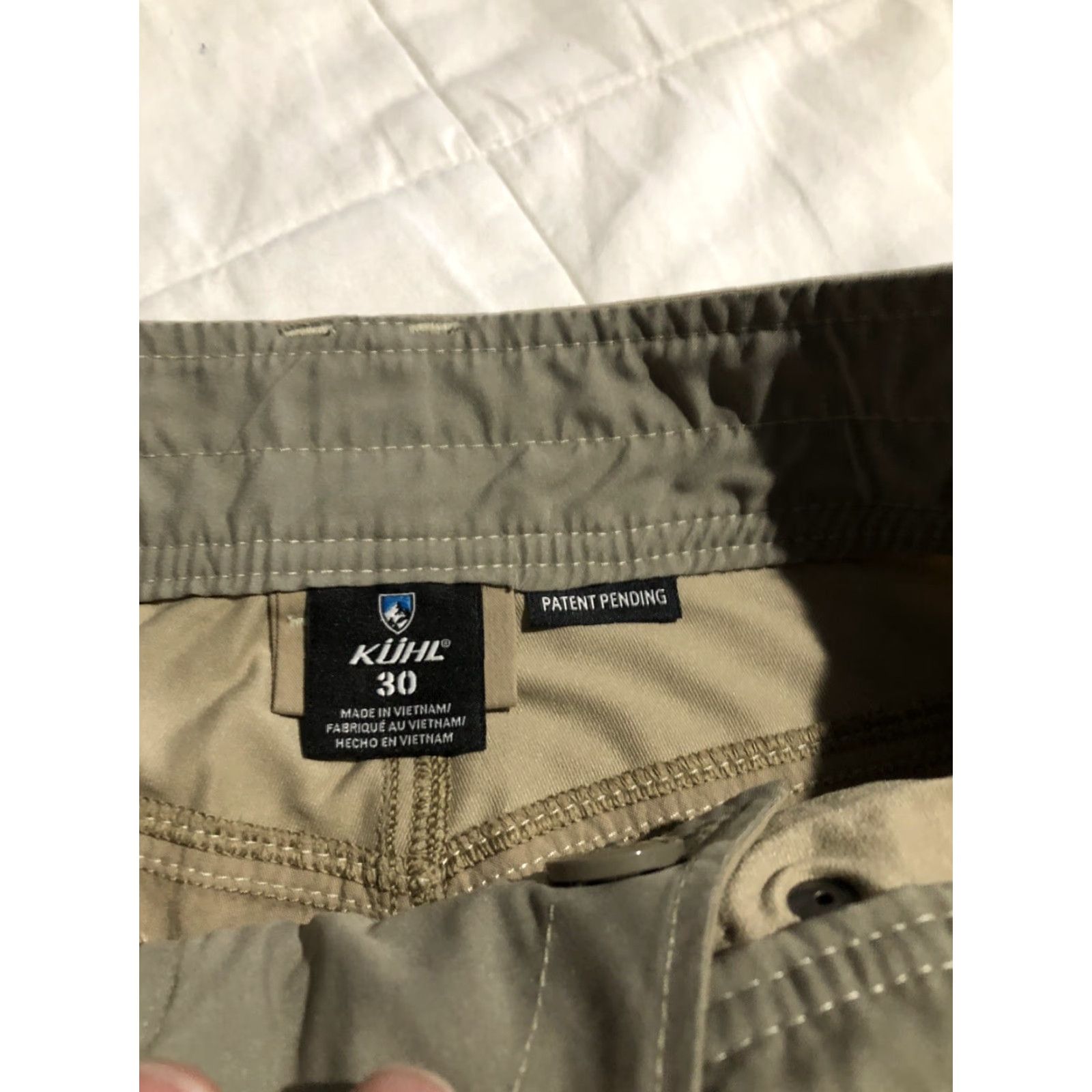 Vintage KUHL MEN’S RADIKL SHORT RHINOTEK 30x10 Desert Khaki Shorts Mens Regular Inseam 10" Outdoor Enduro Zipper Size US 30 / EU 46 - 6 Thumbnail