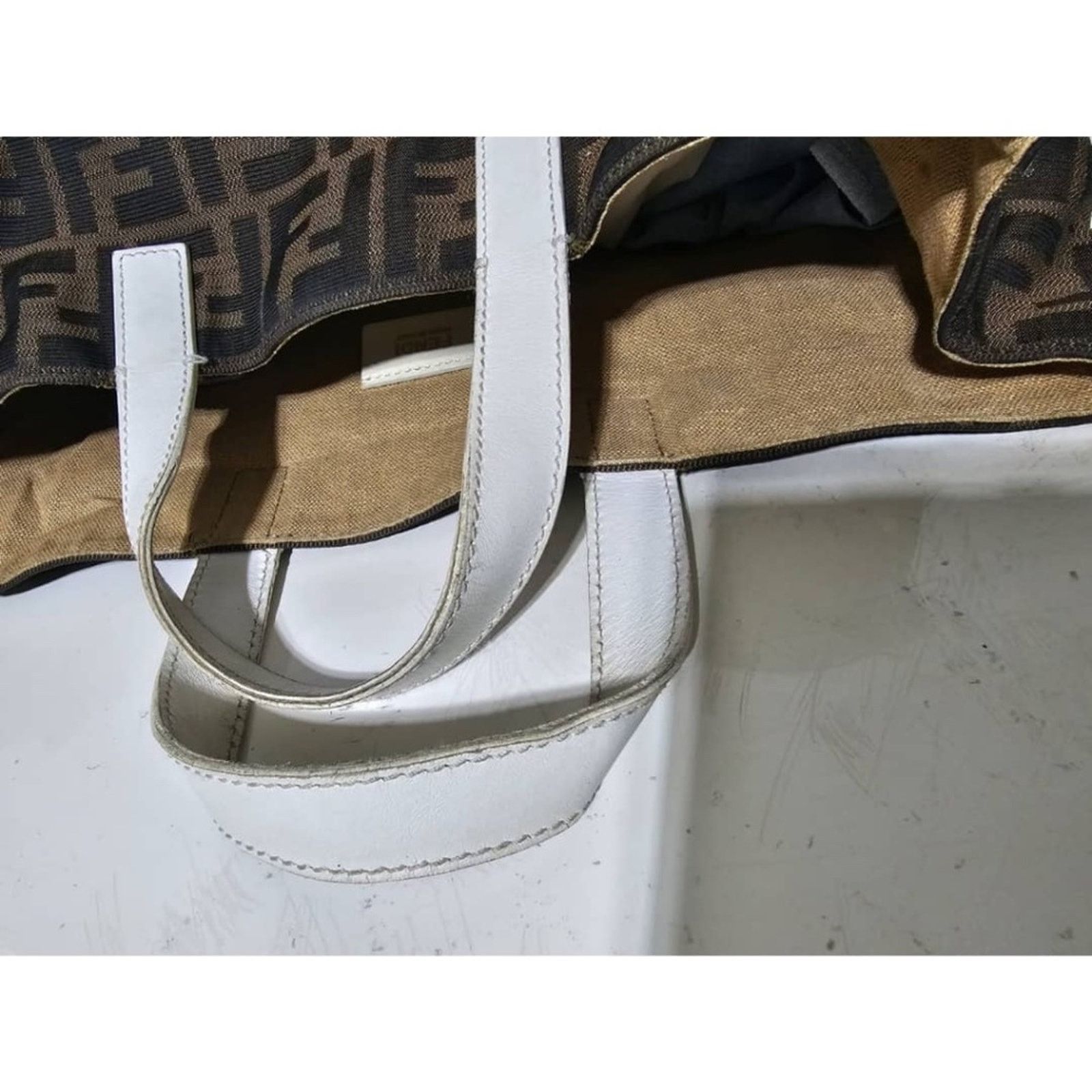 Fendi Authent FENDI Zucca Special Shopping Tote Tobacco TOP HANDLE Size ONE SIZE - 7 Thumbnail