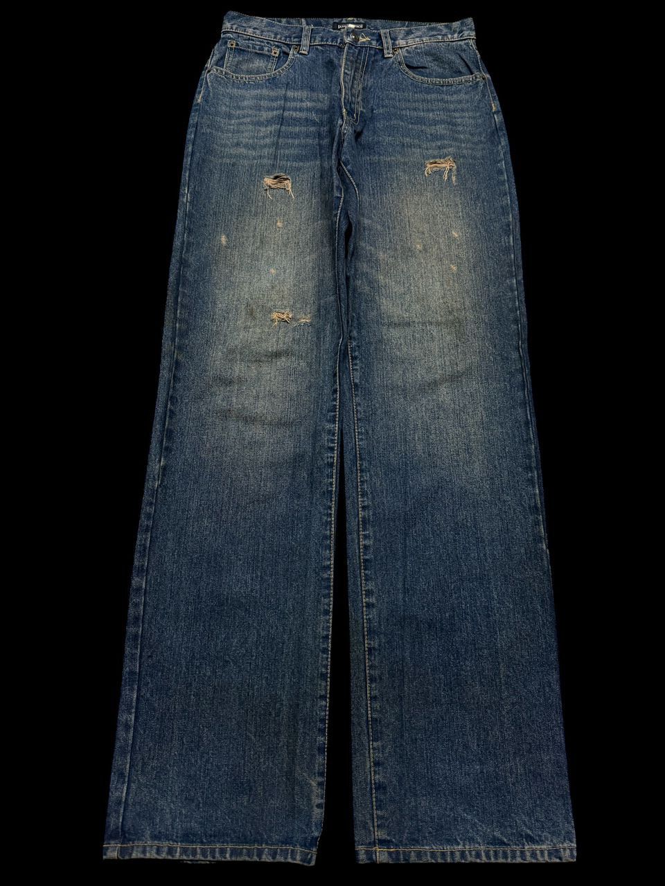 Hysteric Glamour INSANE 90s Amore Puro Baggy Rusty Mudwash Distressed Ripped Size US 29 - 2 Thumbnail