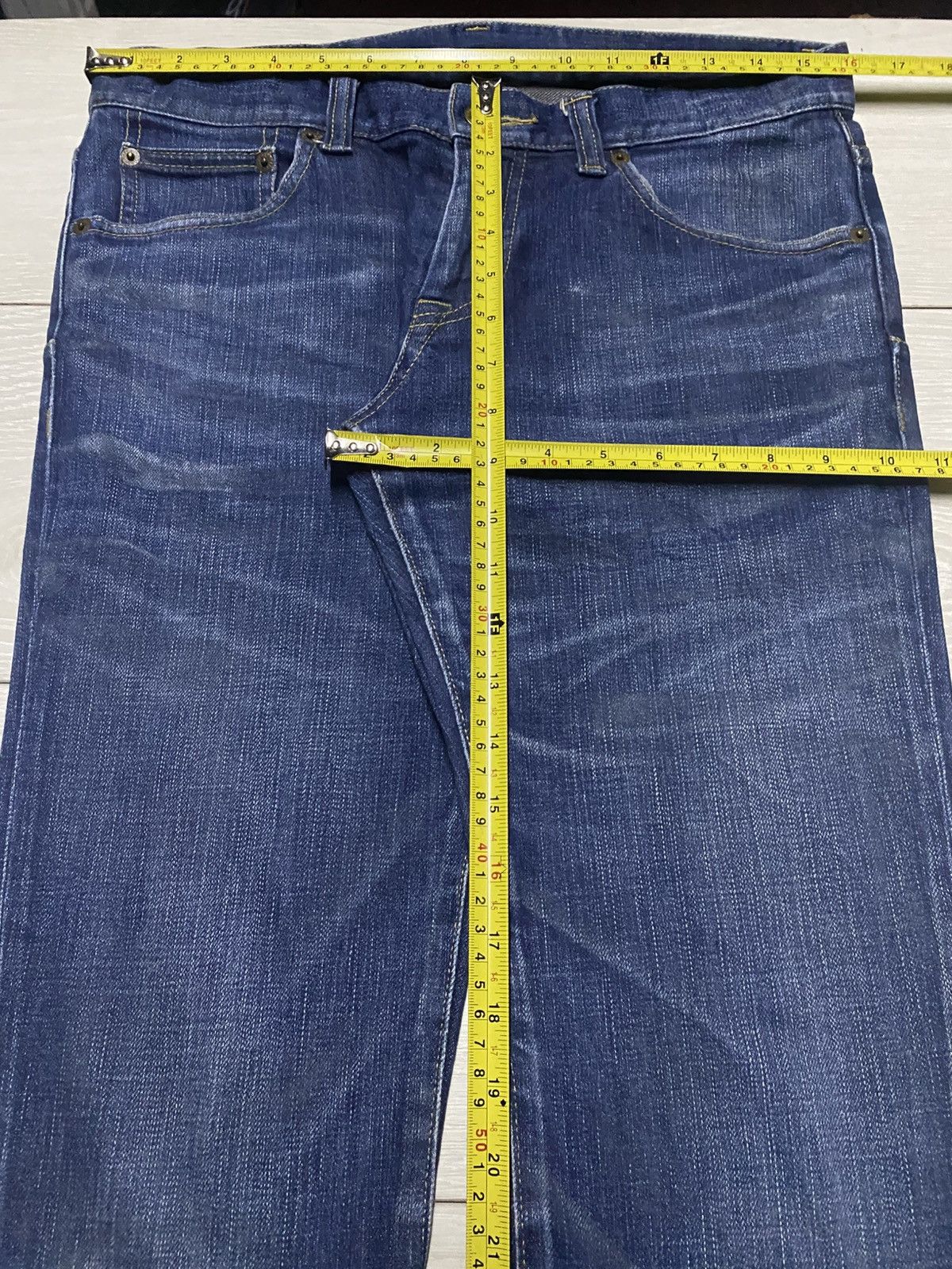 Tornado Mart Vintage Tornado Mart Blue Wash Twist Leg Bootcut Flare Jeans Size US 32 / EU 48 - 16 Thumbnail