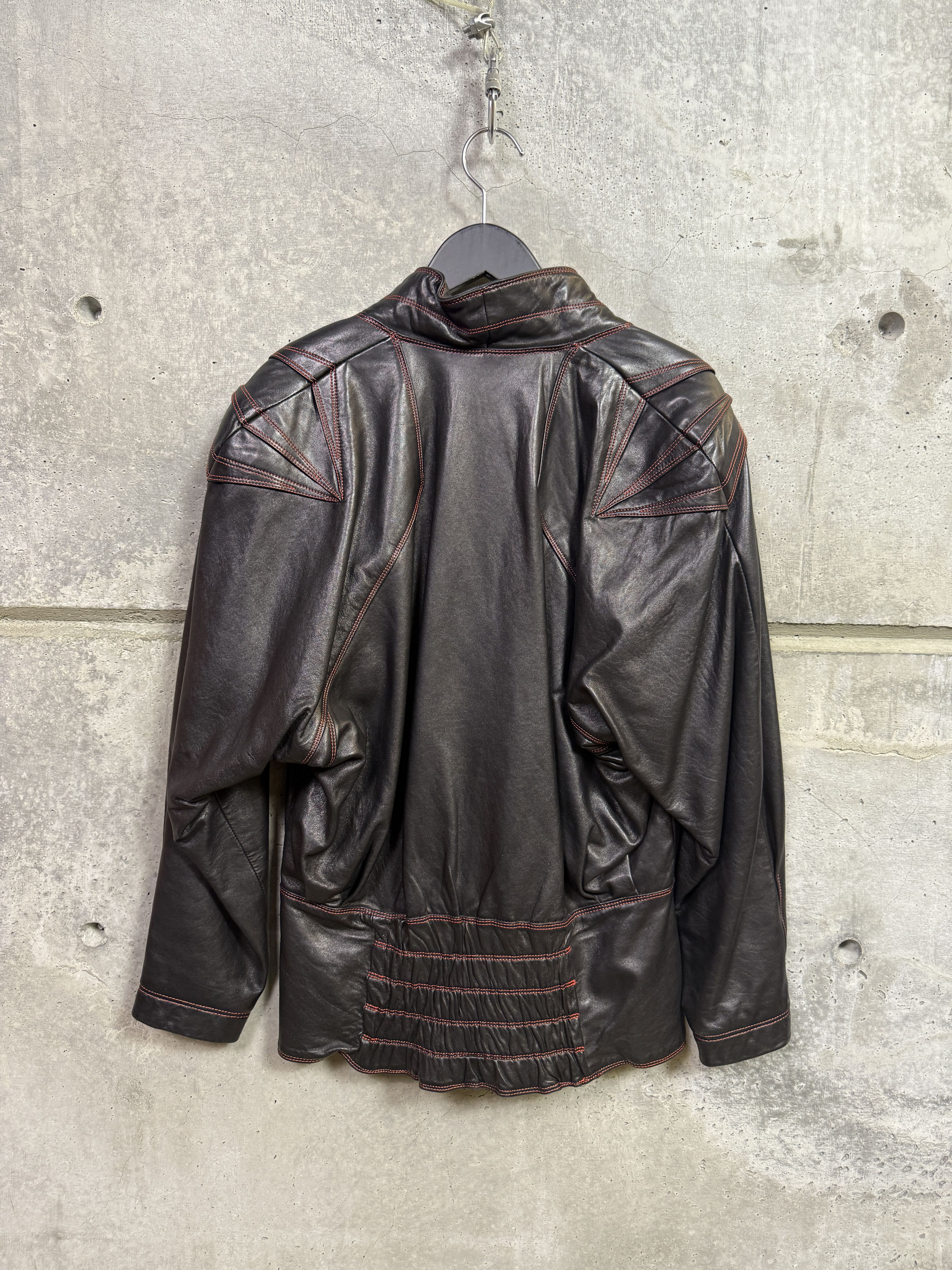 Escada Escada by Margaretha Ley Leather Jacket Size XS / US 0-2 / IT 36-38 - 2 Thumbnail