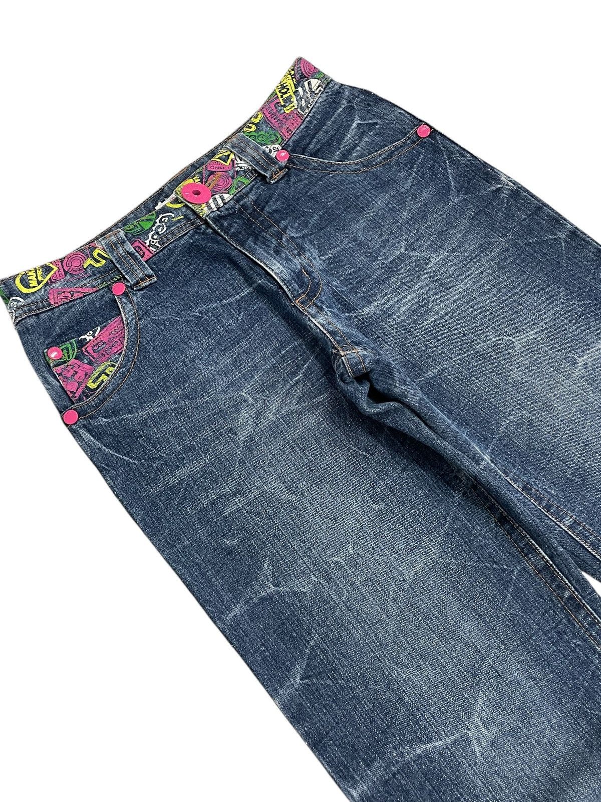 20471120 × Japanese Brand Petit Berry Graffiti Honeycomb Mark Art Clone Devgru Style Size US 28 / EU 44 - 3 Thumbnail