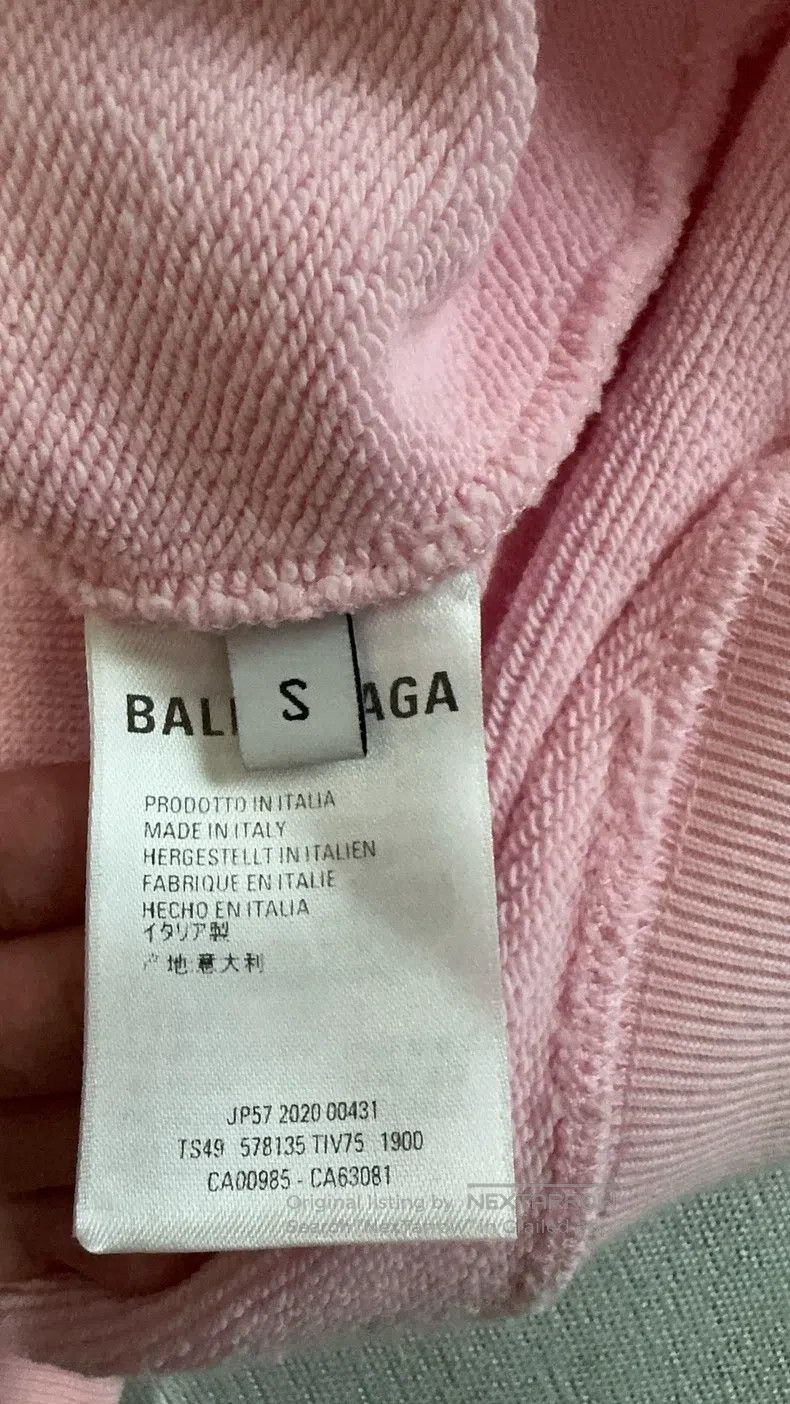 Balenciaga Balenciaga Pink Sweatshirt Size US S / EU 44-46 / 1 - 3 Thumbnail