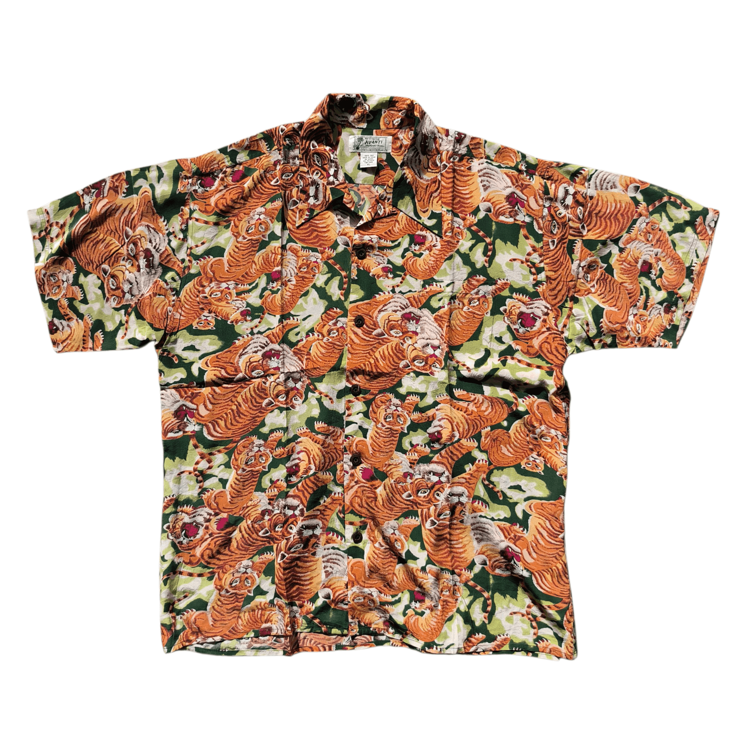Vintage Vintage Avanti Hawaiian Tiger Shirts Size US XL / EU 56 / 4 - 1 Thumbnail