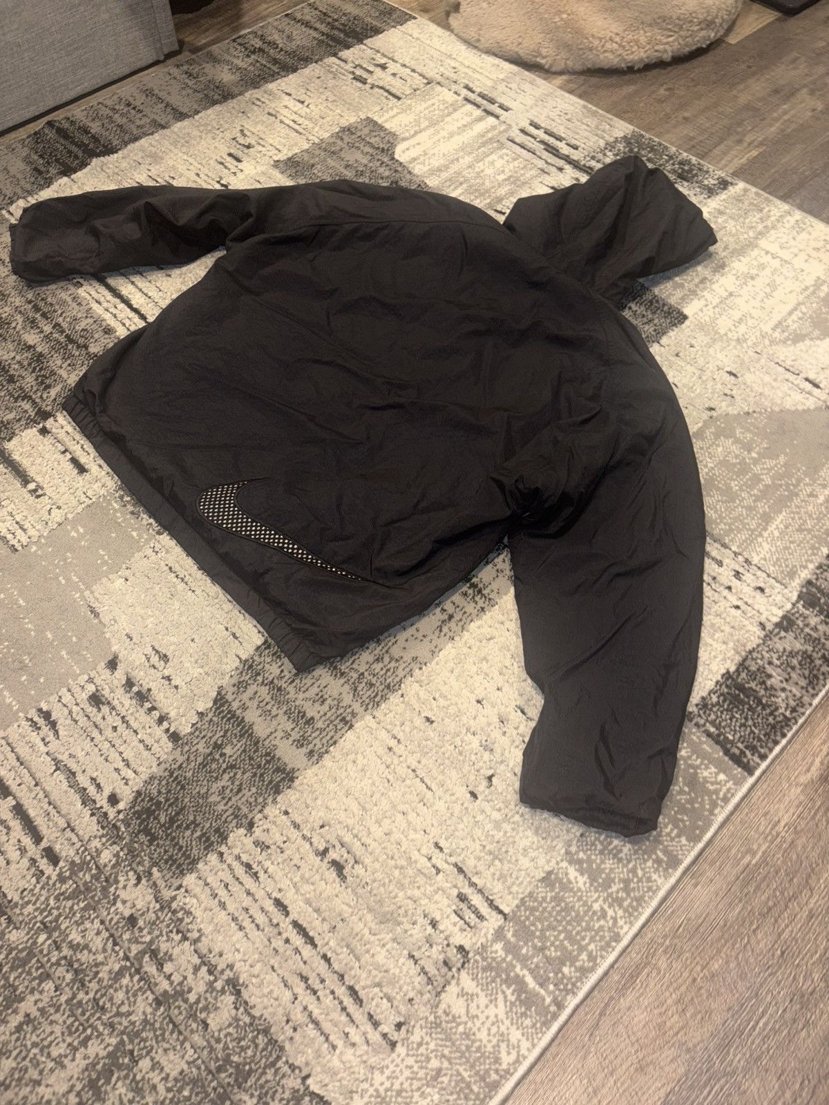 Nike Vintage 90s Nike "Big Swoosh" Hooded Windbreaker Jacket Size US XL / EU 56 / 4 - 12 Thumbnail