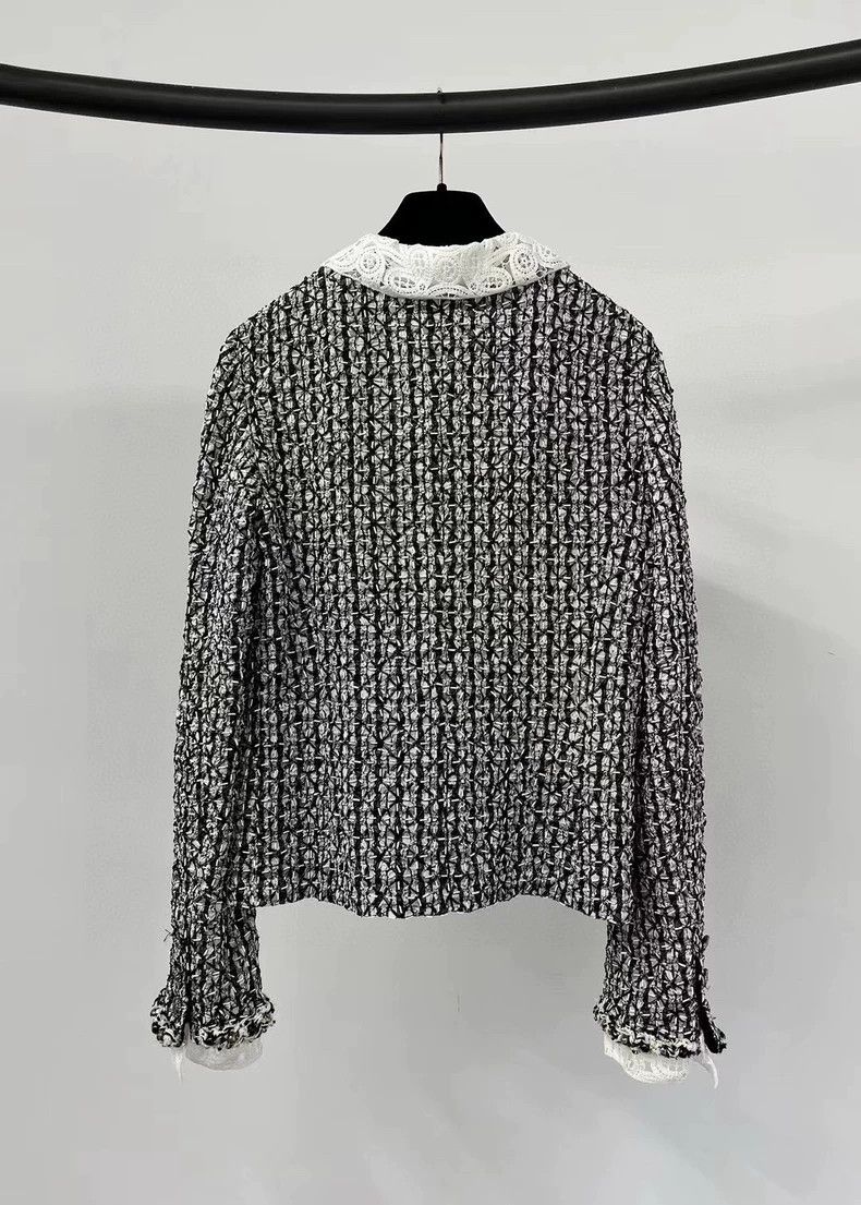 Chanel Chanel Heavy industry beaded two-pocket lace stitching jac Size XS / US 0-2 / IT 36-38 - 2 Thumbnail