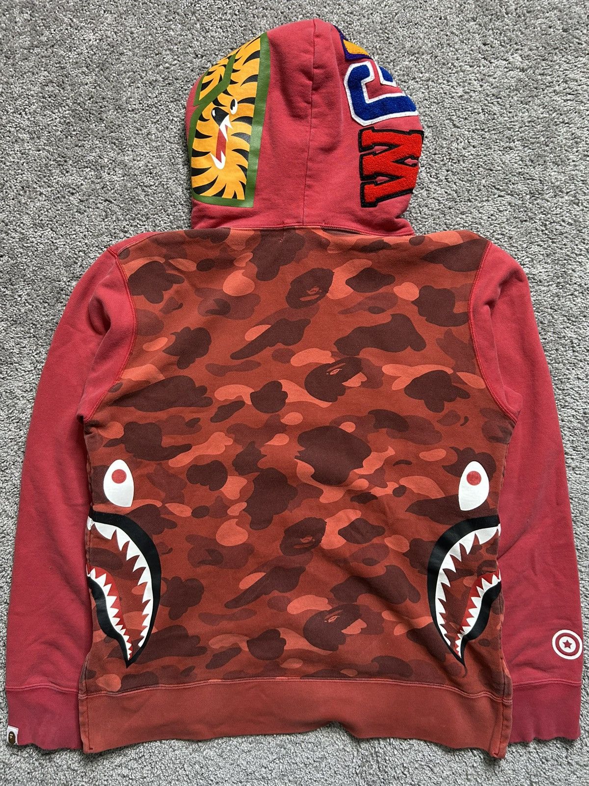 Other Bape Shark Wide Side Zip Camo Pullover Hoodie WGM Size US L / EU 52-54 / 3 - 10 Thumbnail
