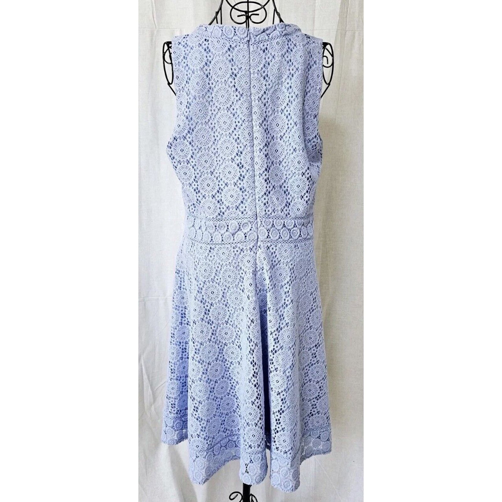 Other Charter Club Sleeveless Lace Dress Blue Old Money Size M Size M / US 6-8 / IT 42-44 - 4 Thumbnail