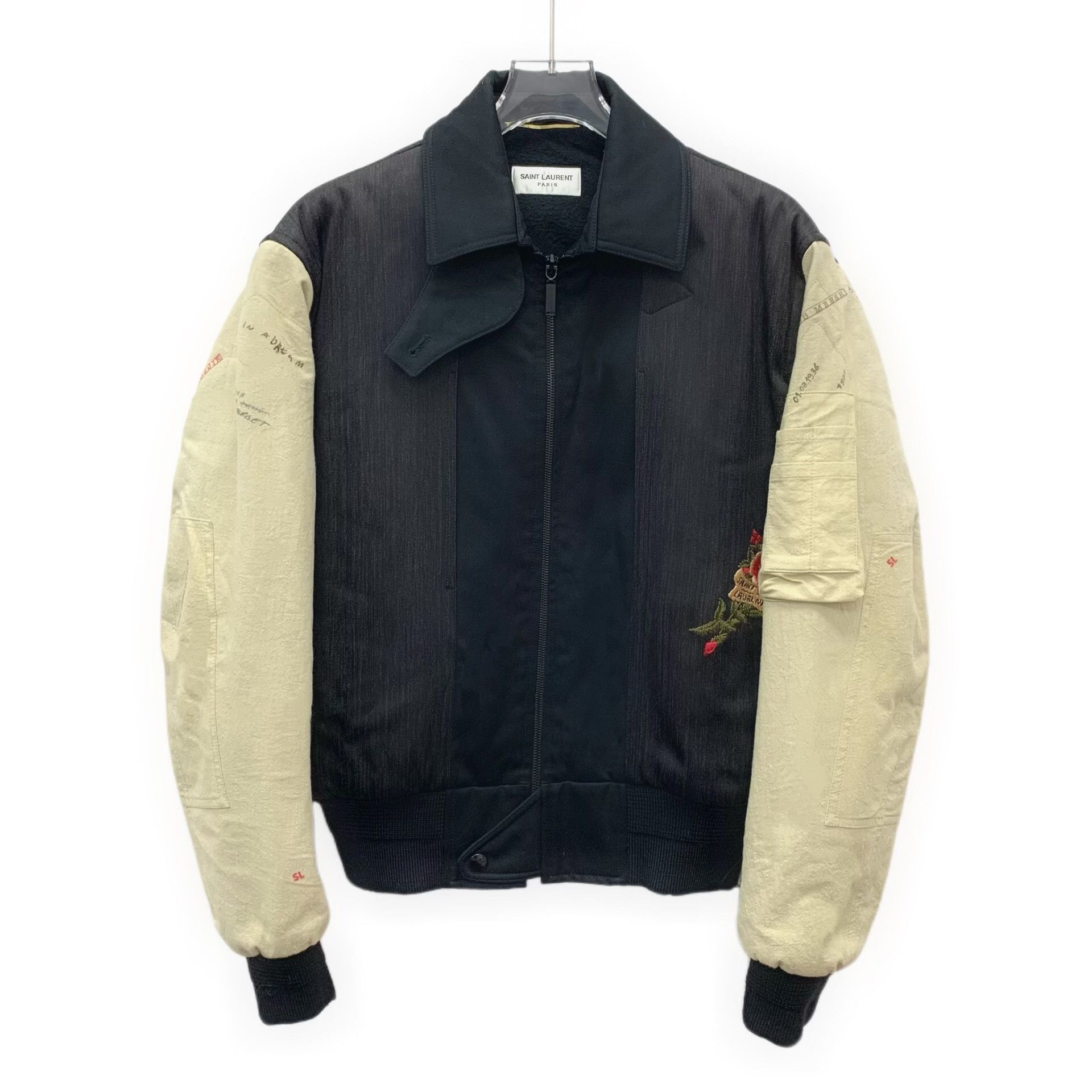 Yves Saint Laurent Saint Laurent Embroidered Colorblock Jacket Size XXS / US 00 / IT 34 - 1 Thumbnail