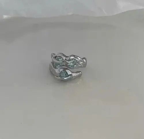 Jewelry Electro Ring Crystal Stone Silver Abstract Star Pop Fantasy Size ONE SIZE - 3 Thumbnail