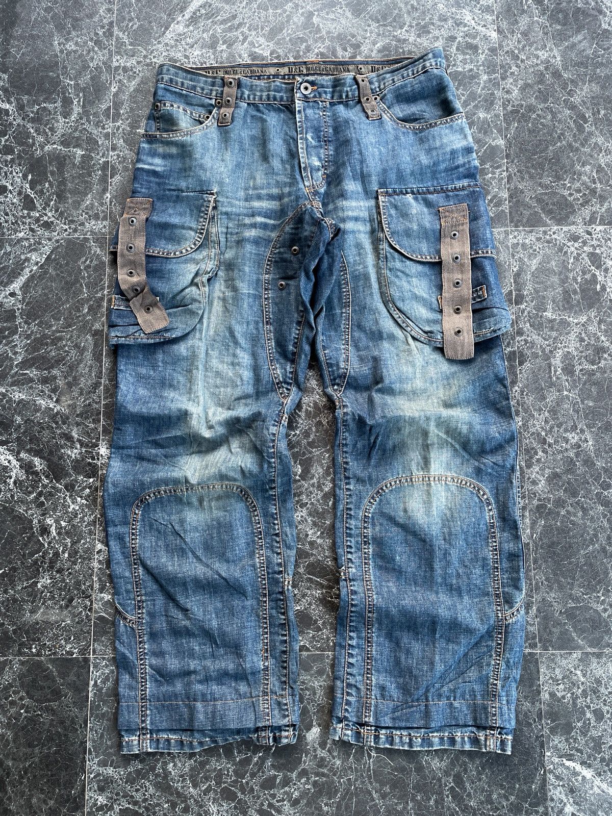 Dolce & Gabbana SS2004 Dolce & Gabbana Blue Denim Pants Size US 36 / EU 52 - 2 Thumbnail
