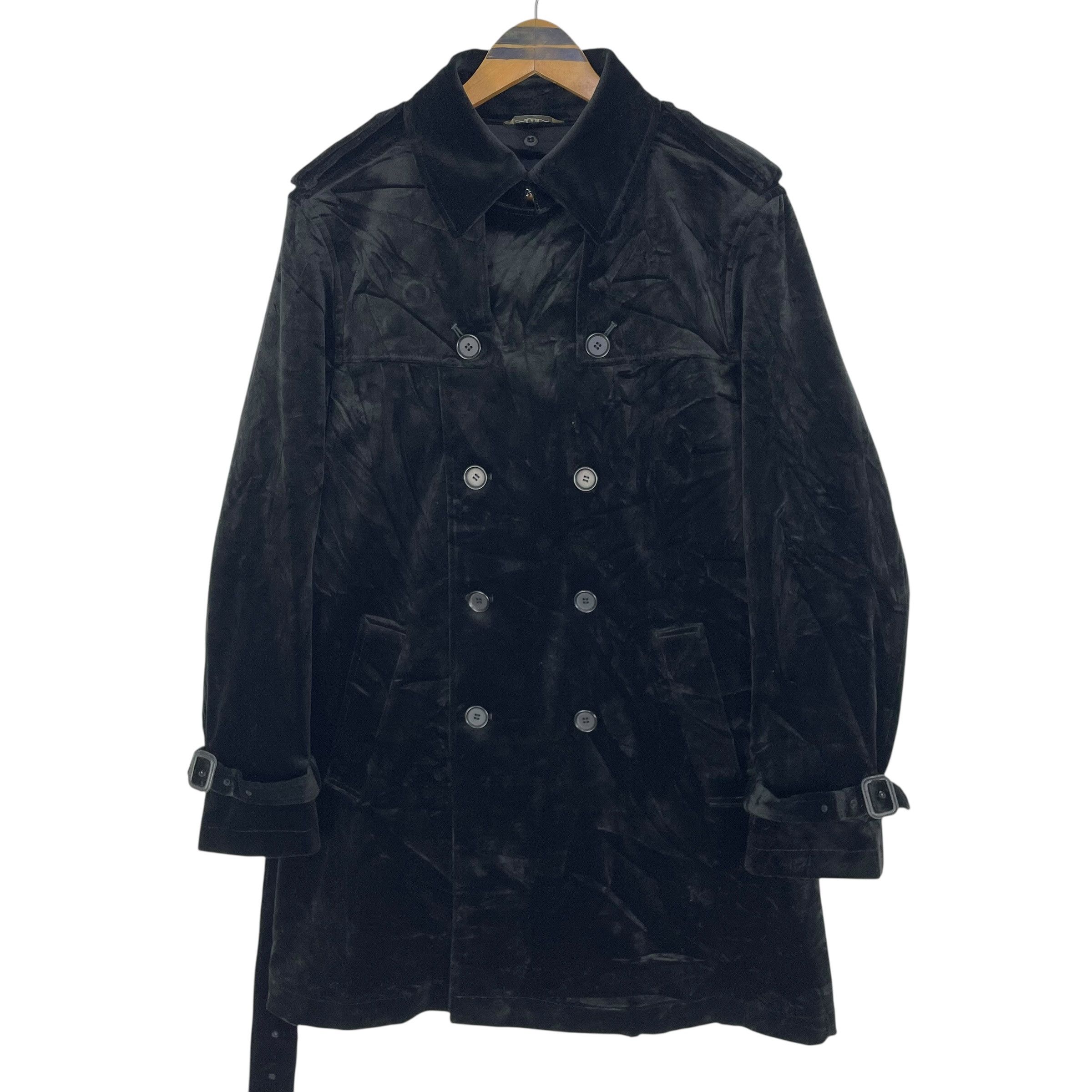 Yohji Yamamoto Vintage Yohji Yamamoto X D’Urban A.A.R Velvet Pea Coat Size US M / EU 48-50 / 2 - 1 Thumbnail