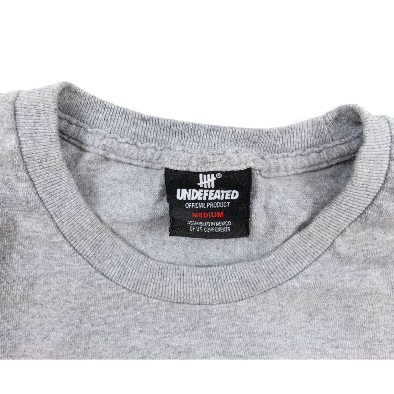 Undefeated Undefeated Short Sleeve T-Shirt Adult Medium Gray Crewneck Graphic Logo Skateboard Mens Size US M / EU 48-50 / 2 - 4 Thumbnail