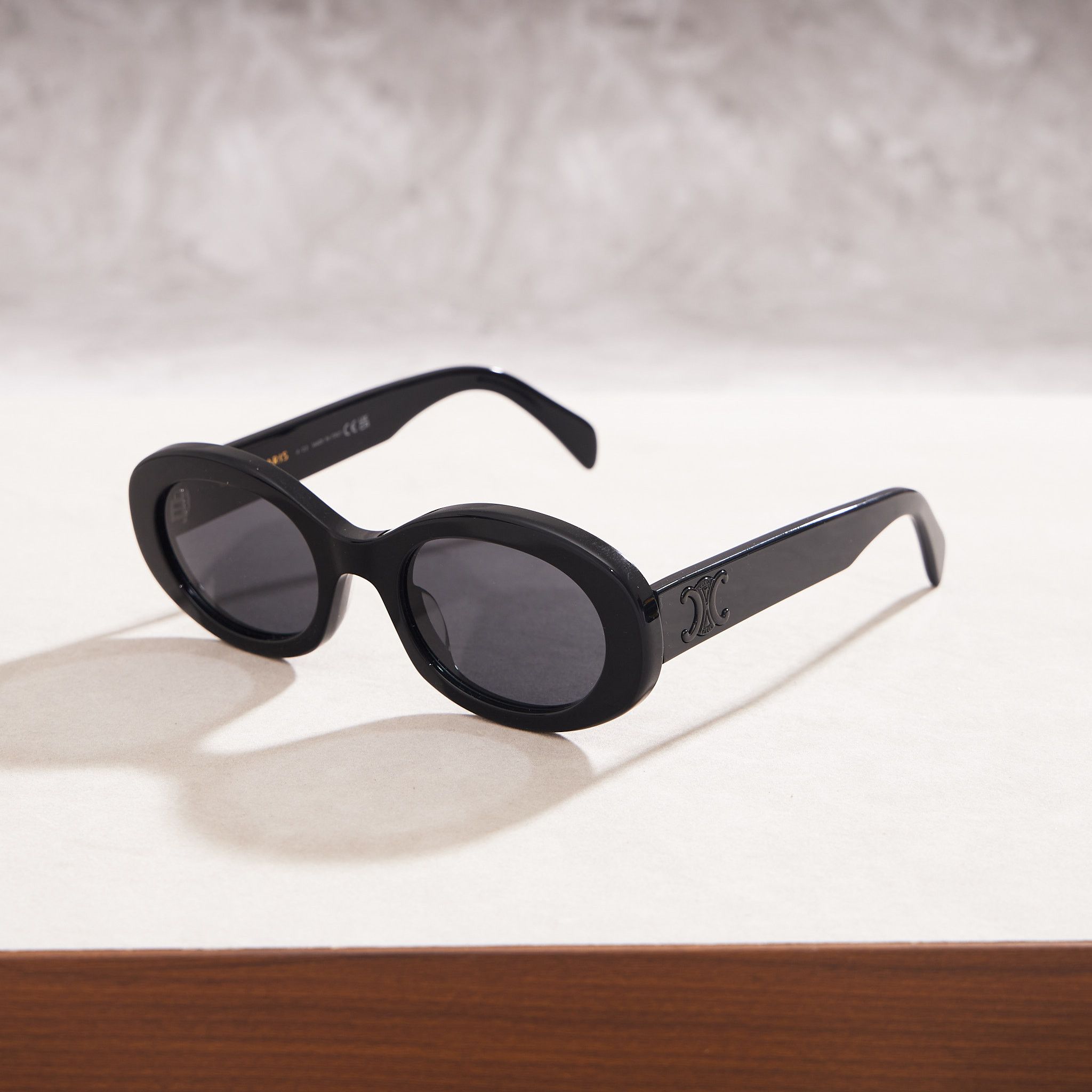 Celine CELINE Triomphe 01 Sunglesses In Acetate BLACK Size ONE SIZE - 1 Thumbnail