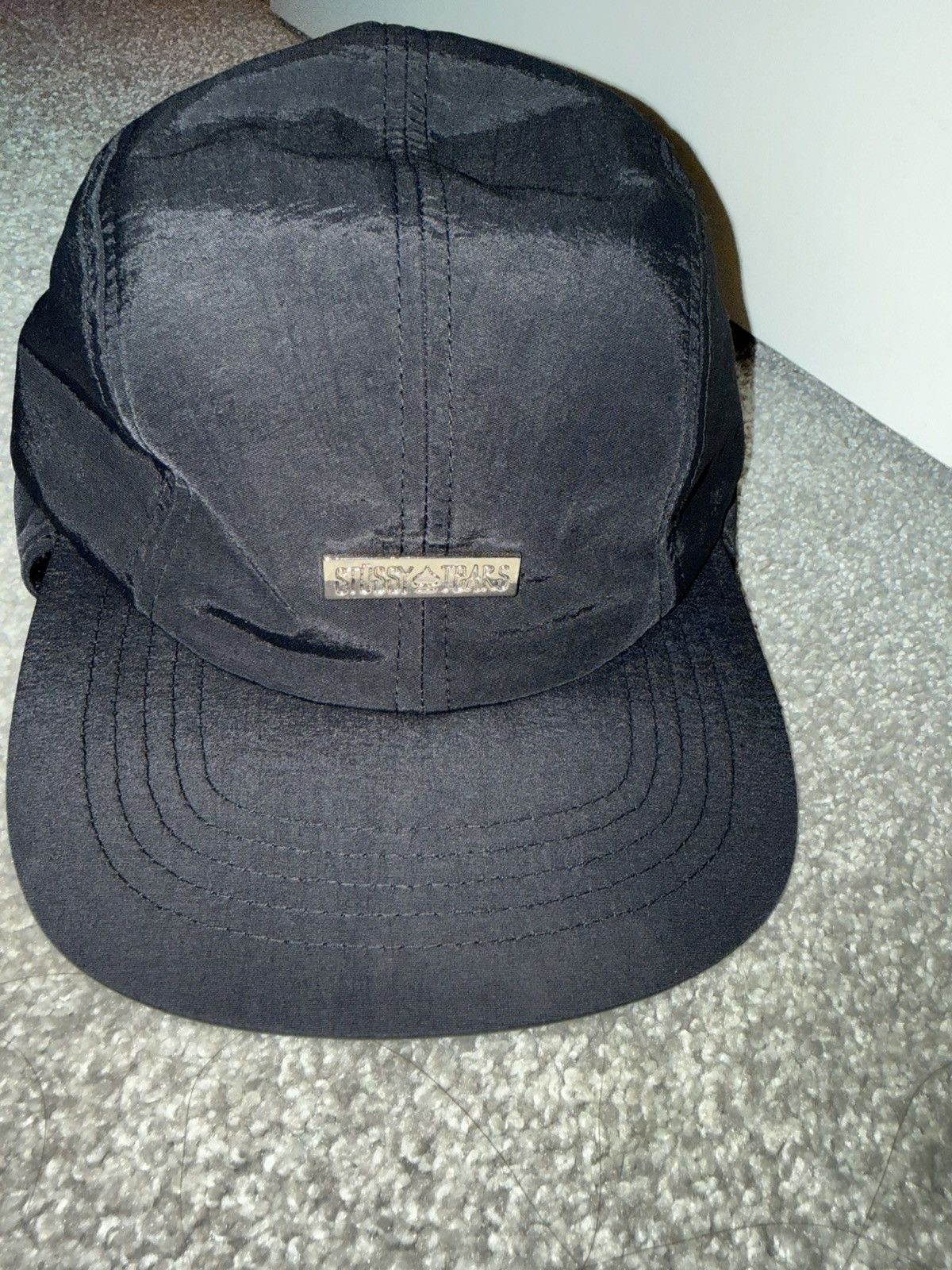 DENIM TEARS × Stussy Stussy x Denim Tears Earflap Cap - Size S/M - Black Size ONE SIZE - 5 Thumbnail