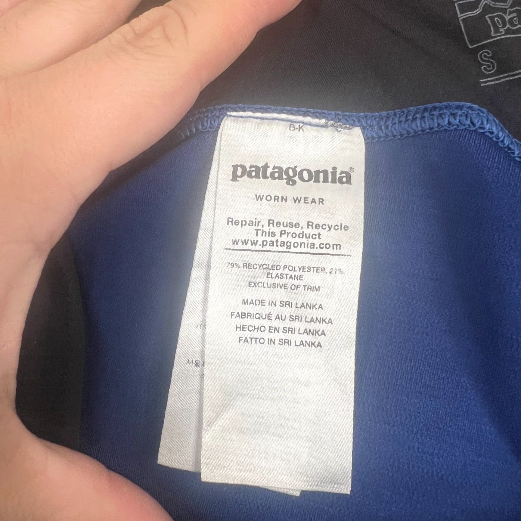 Patagonia Patagonia Endless Run Tights Blue Women’s Size Small Logo 24810 Size ONE SIZE - 4 Thumbnail