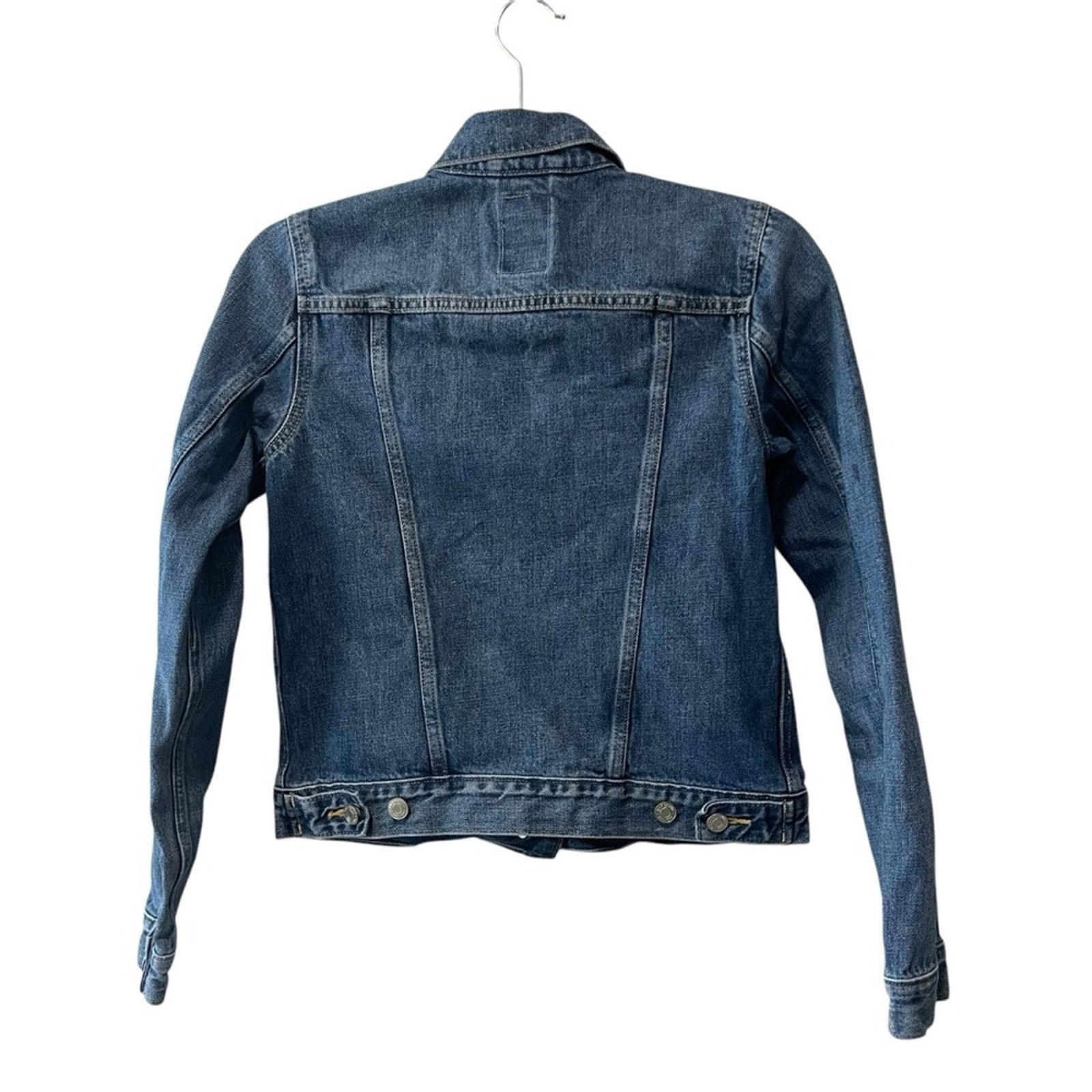 Gap GAP Women's Denim Jacket Blue Medium Wash Size XS Size XS / US 0-2 / IT 36-38 - 2 Thumbnail