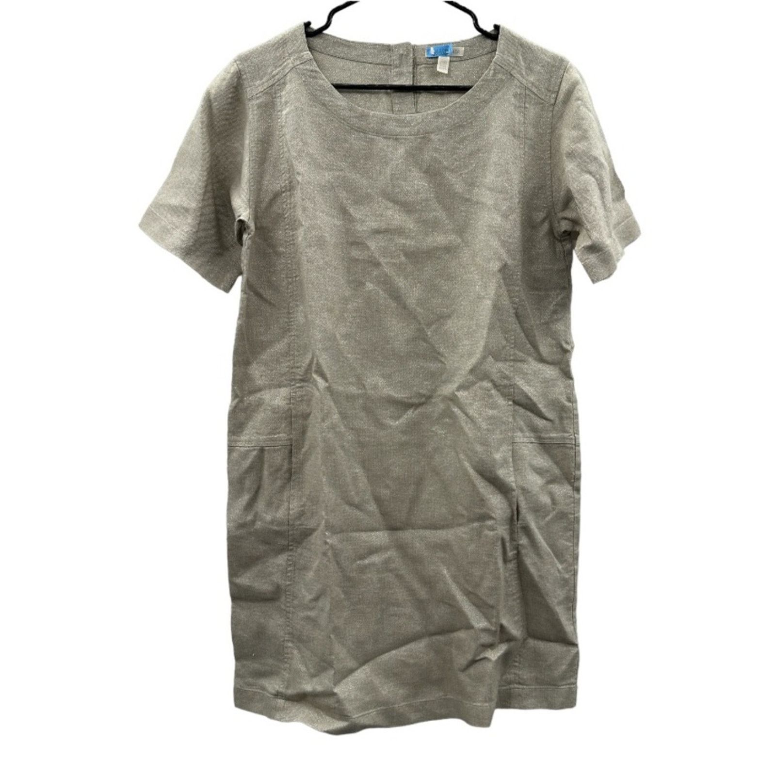 Eileen Fisher Eileen Fisher Twinkle Organic Linen Beige Metallic Dress Size XS / US 0-2 / IT 36-38 - 1 Thumbnail