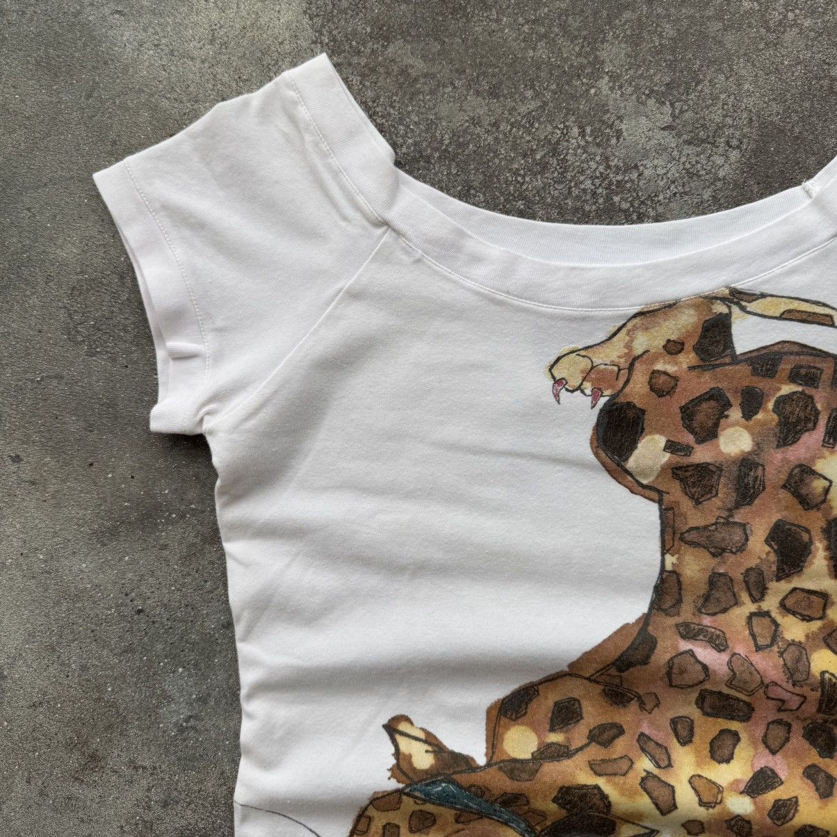 Hysteric Glamour Amazing Y2K Super Sexy 2000’s Leopard Printed T-Shirt Size M / US 6-8 / IT 42-44 - 6 Thumbnail