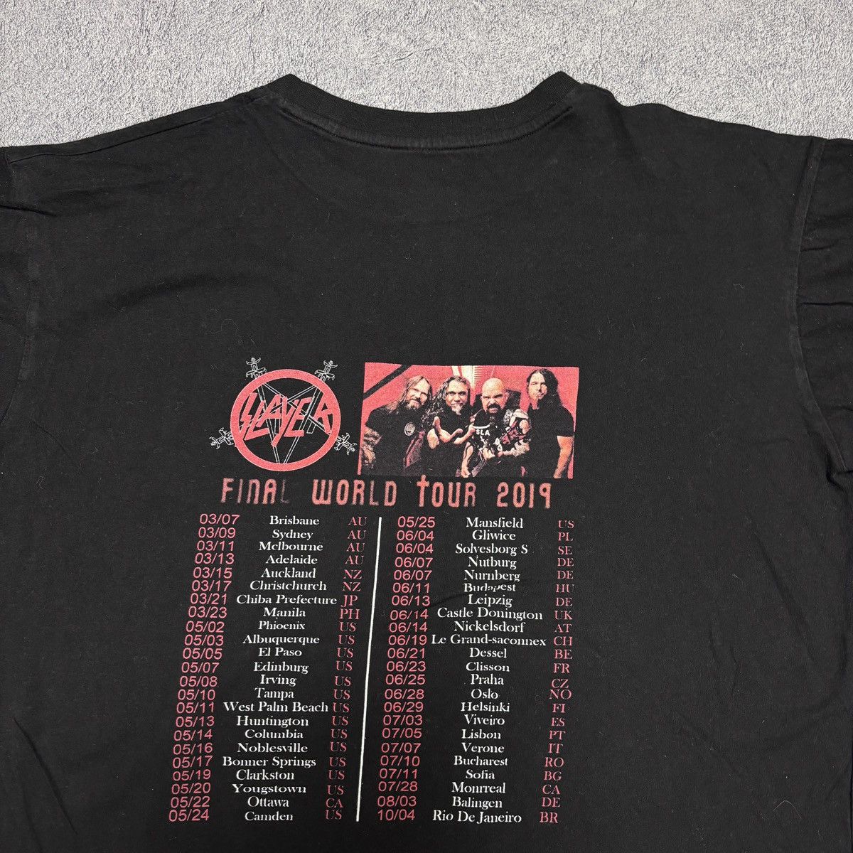 Band Tees × Slayer × Vintage Slayer Vintage Metal Band T Shirts Cannibal Corpse Size US L / EU 52-54 / 3 - 13 Thumbnail